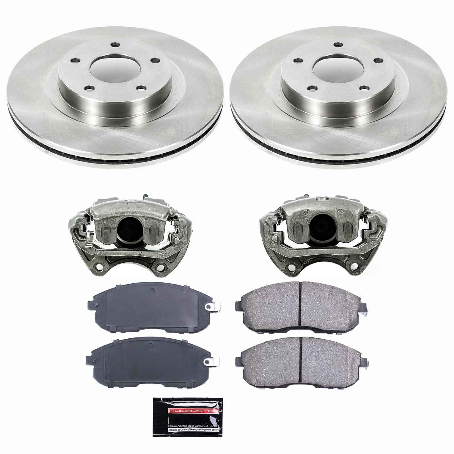 Power Stop - KCOE2282 - Front - Disc Brake Pad/Caliper and Rotor Kit image 1