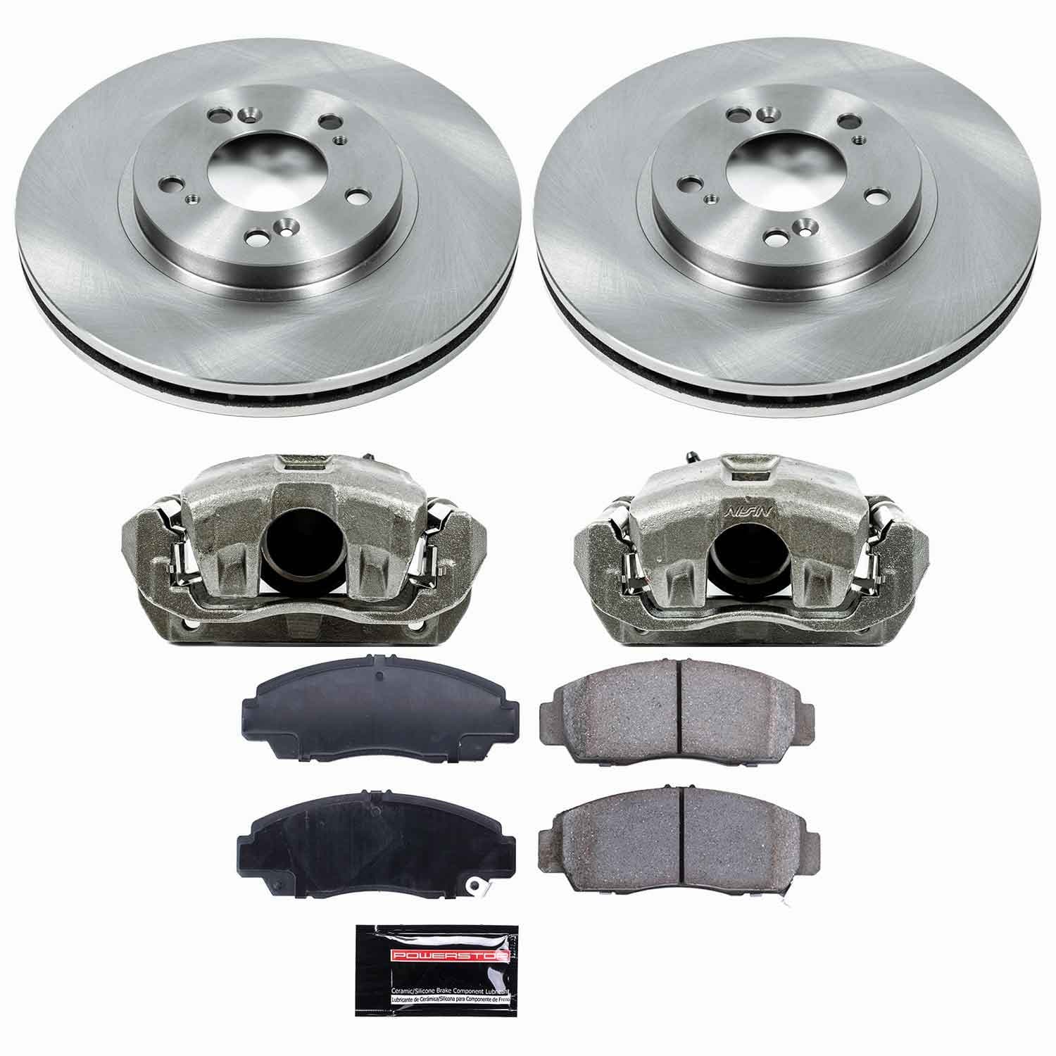 Power Stop - KCOE2309 - Front - Disc Brake Pad/Caliper and Rotor Kit image 1