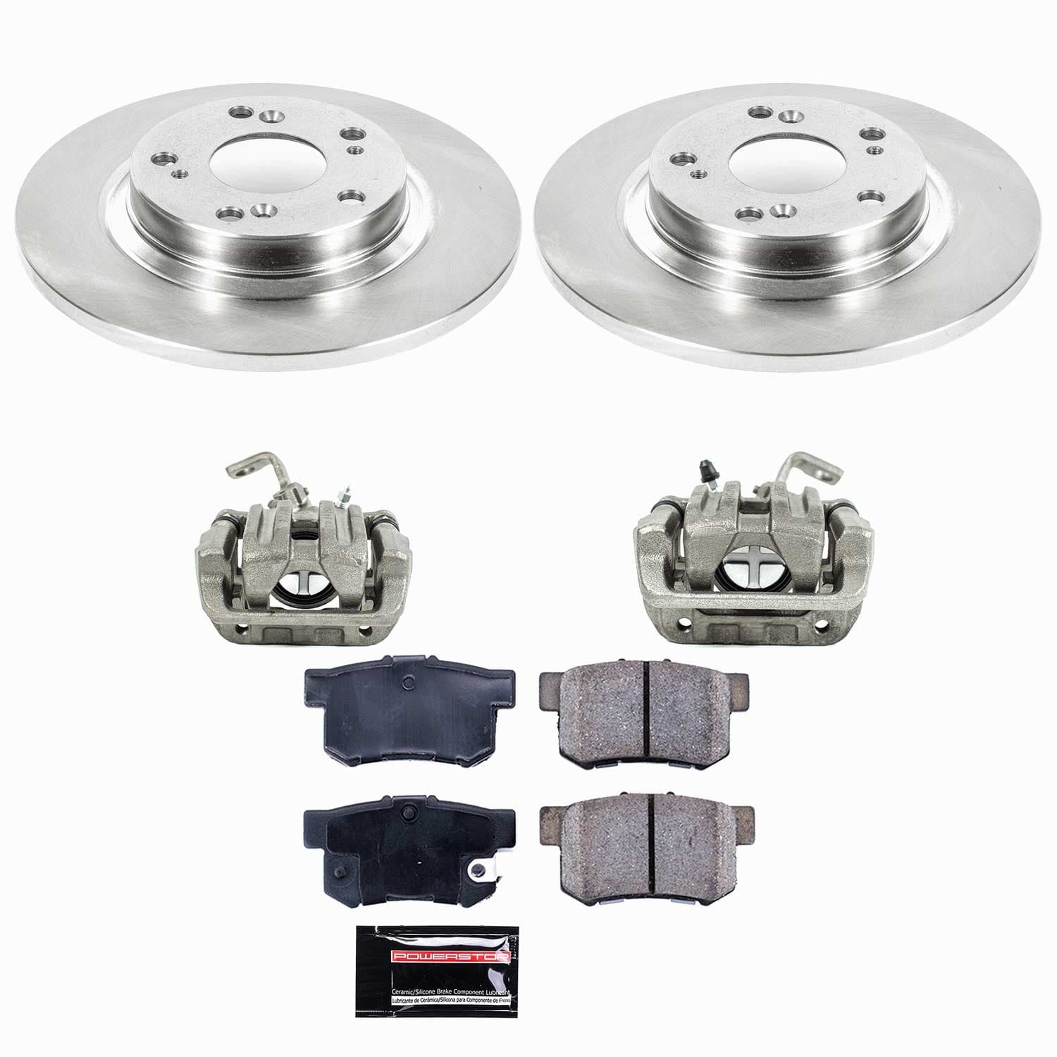 Power Stop - KCOE2310 - Rear - Disc Brake Pad/Caliper and Rotor Kit image 1