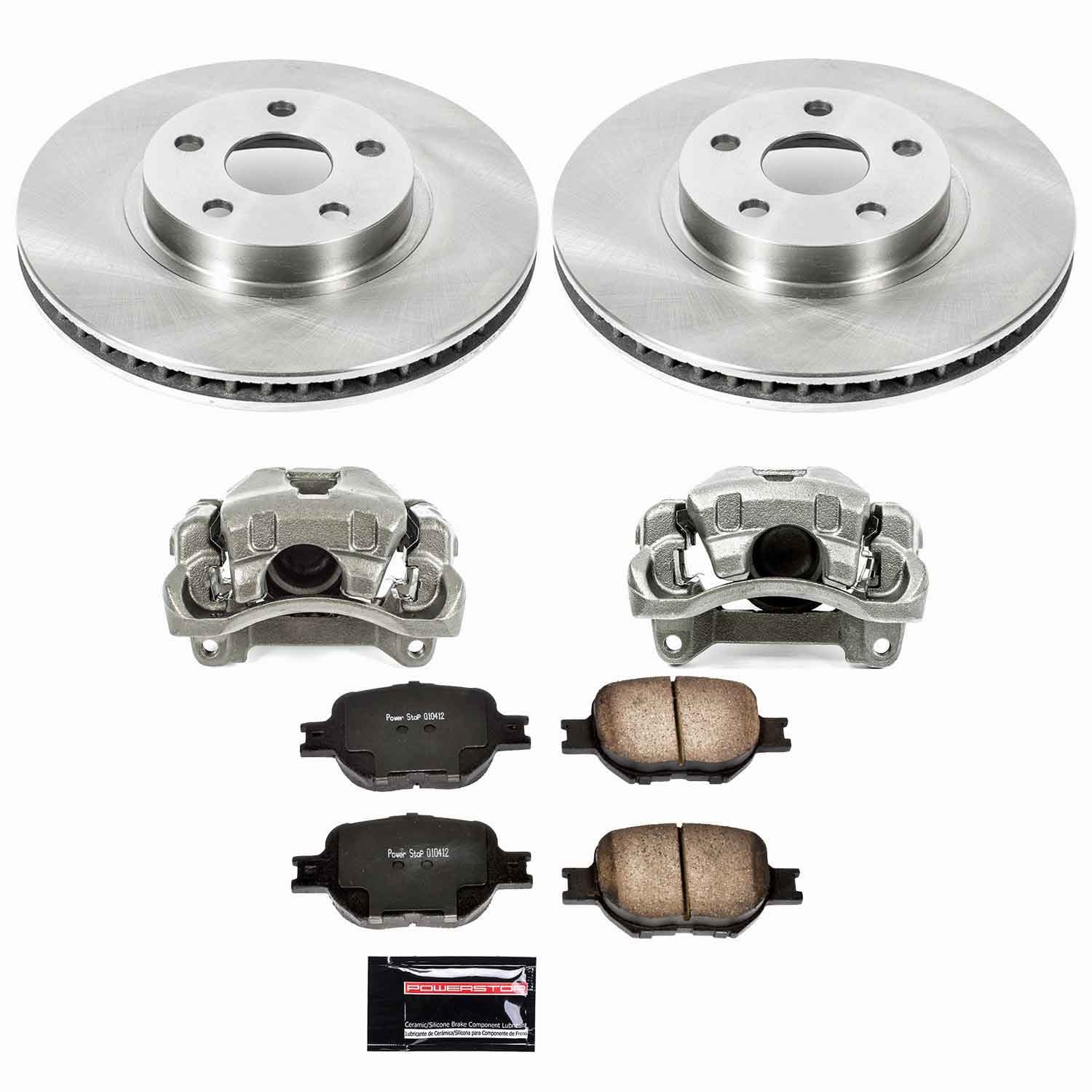 Power Stop - KCOE2313 - Front - Disc Brake Pad/Caliper and Rotor Kit image 1