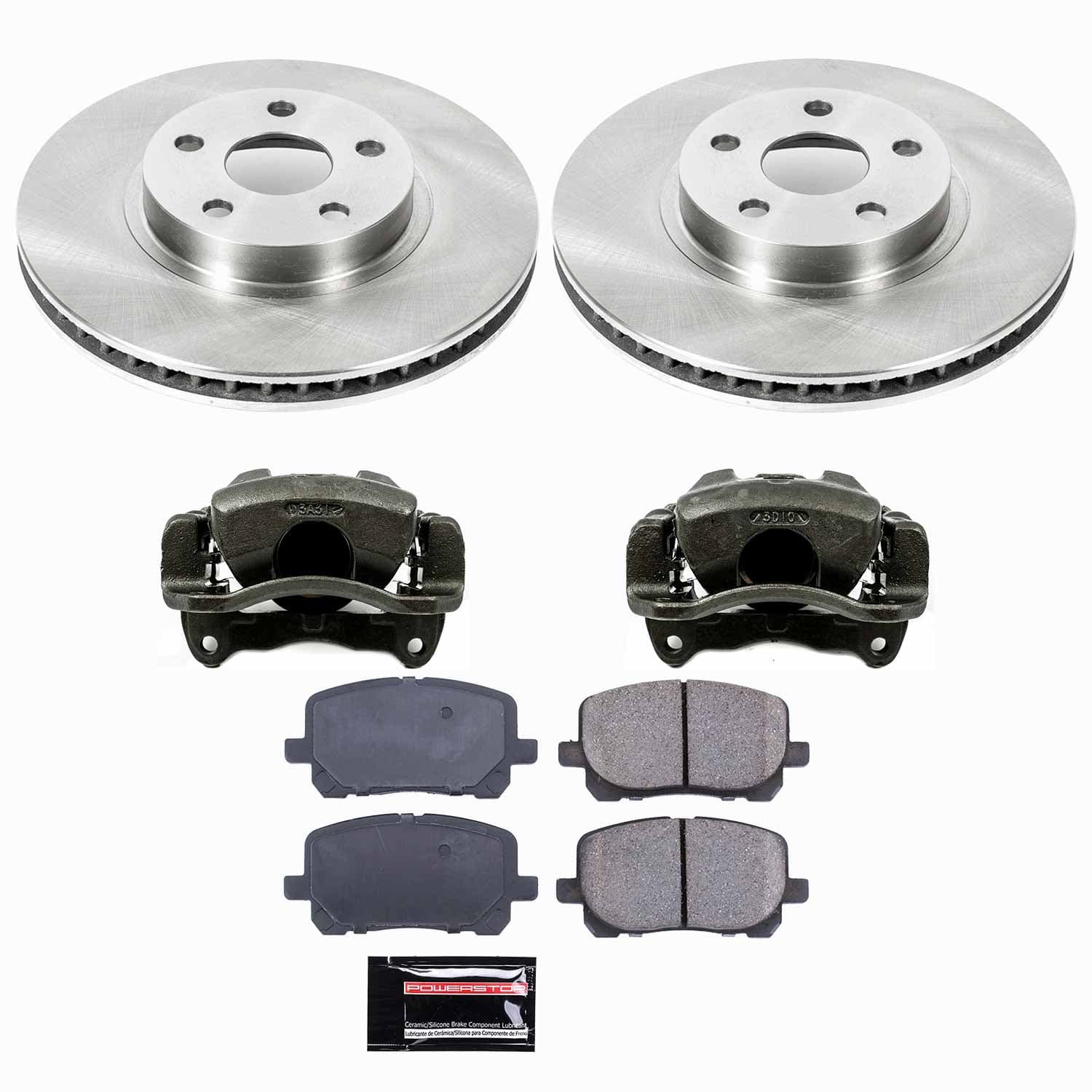 Power Stop - KCOE2316 - Front - Disc Brake Pad/Caliper and Rotor Kit image 1