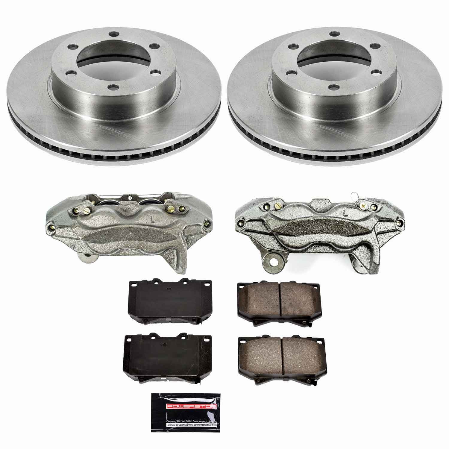 Power Stop - KCOE2323 - Front - Disc Brake Pad/Caliper and Rotor Kit image 1