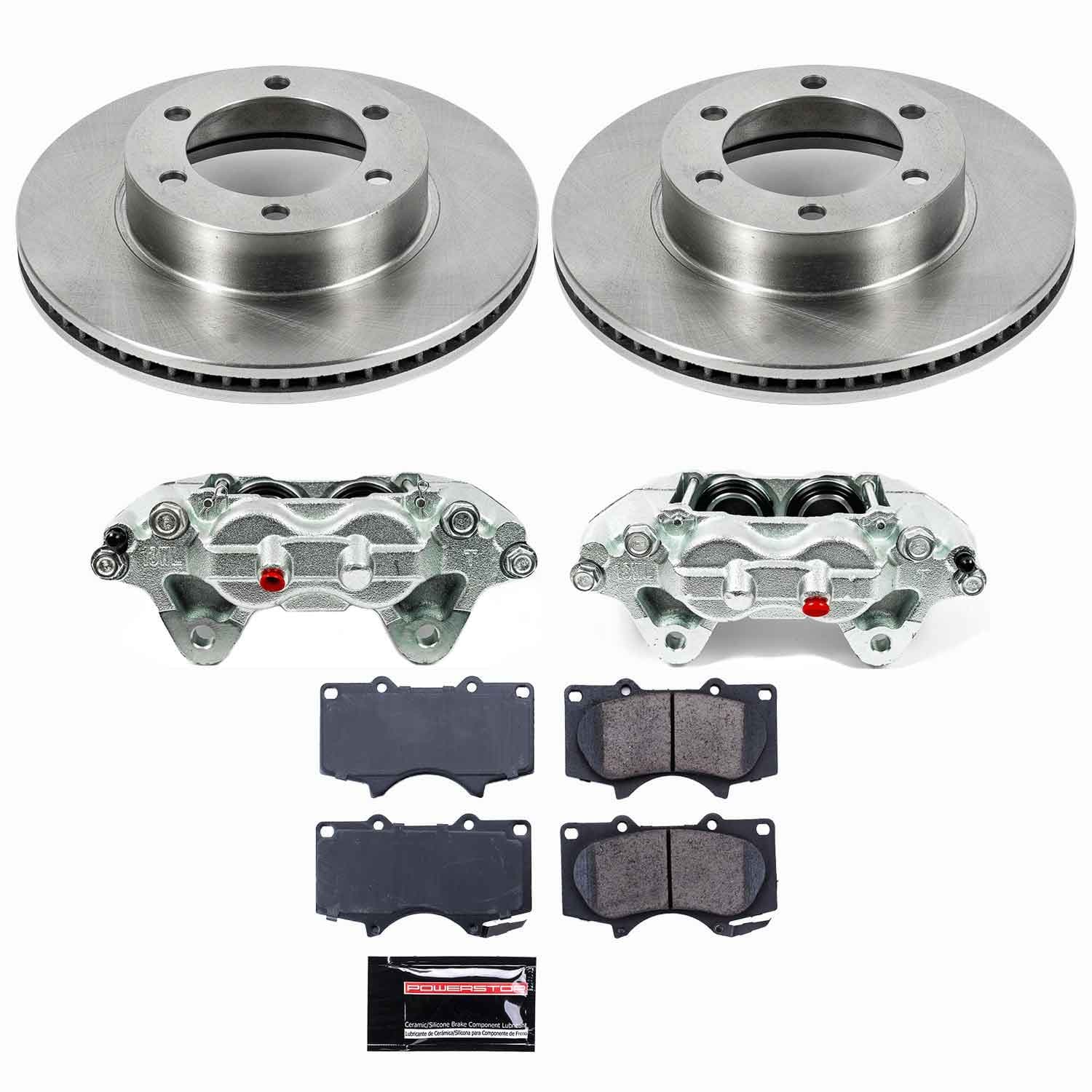 Power Stop - KCOE2324 - Front - Disc Brake Pad/Caliper and Rotor Kit image 1
