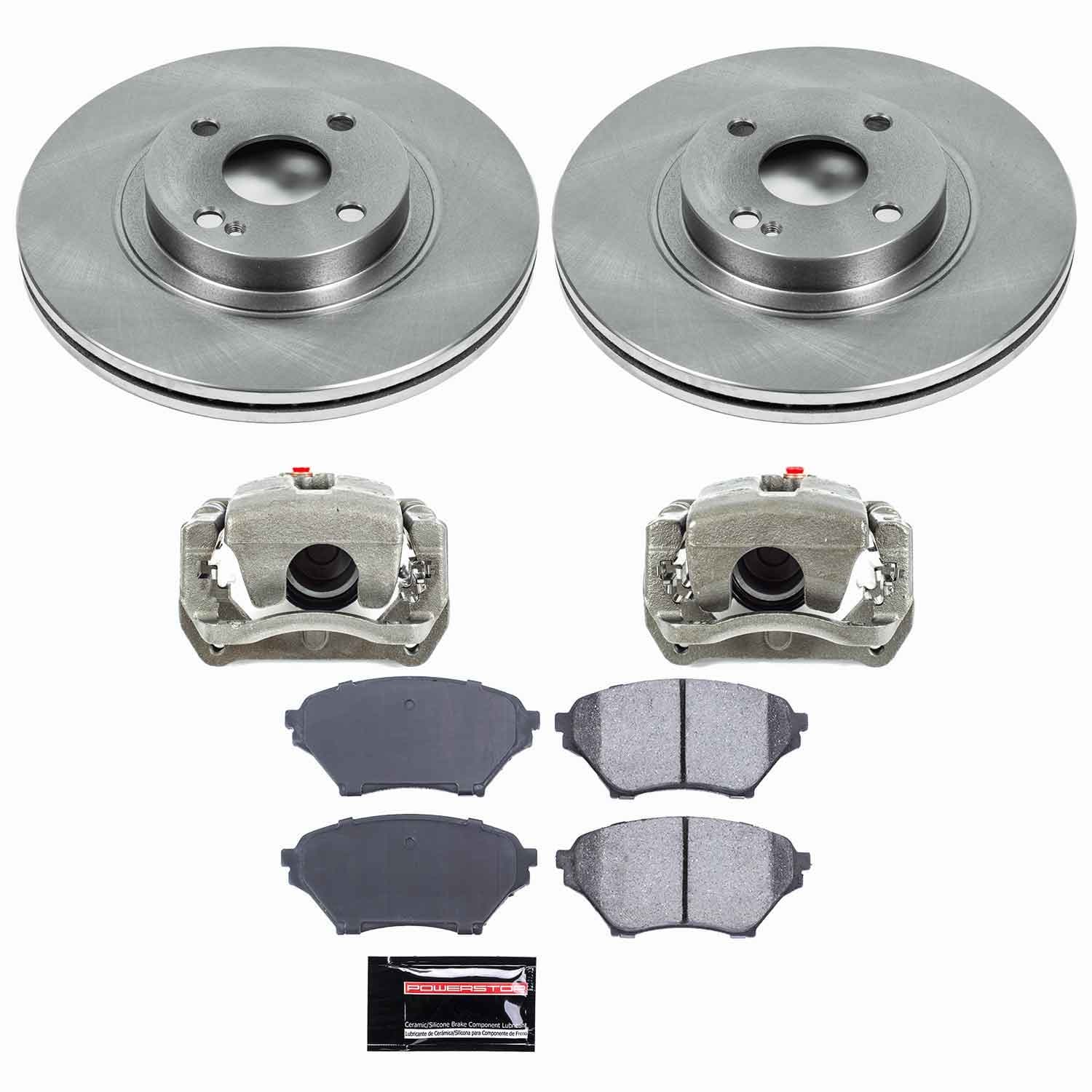 Power Stop - KCOE2353 - Front - Disc Brake Pad/Caliper and Rotor Kit image 1