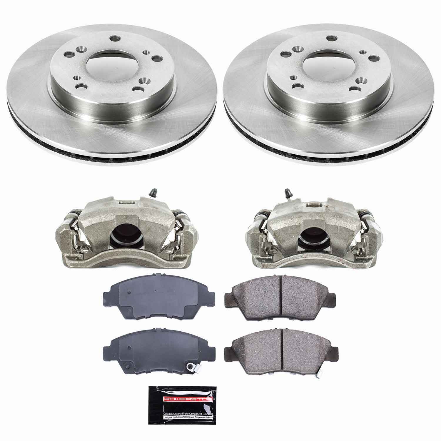 Power Stop - KCOE2386 - Front - Disc Brake Pad/Caliper and Rotor Kit image 1