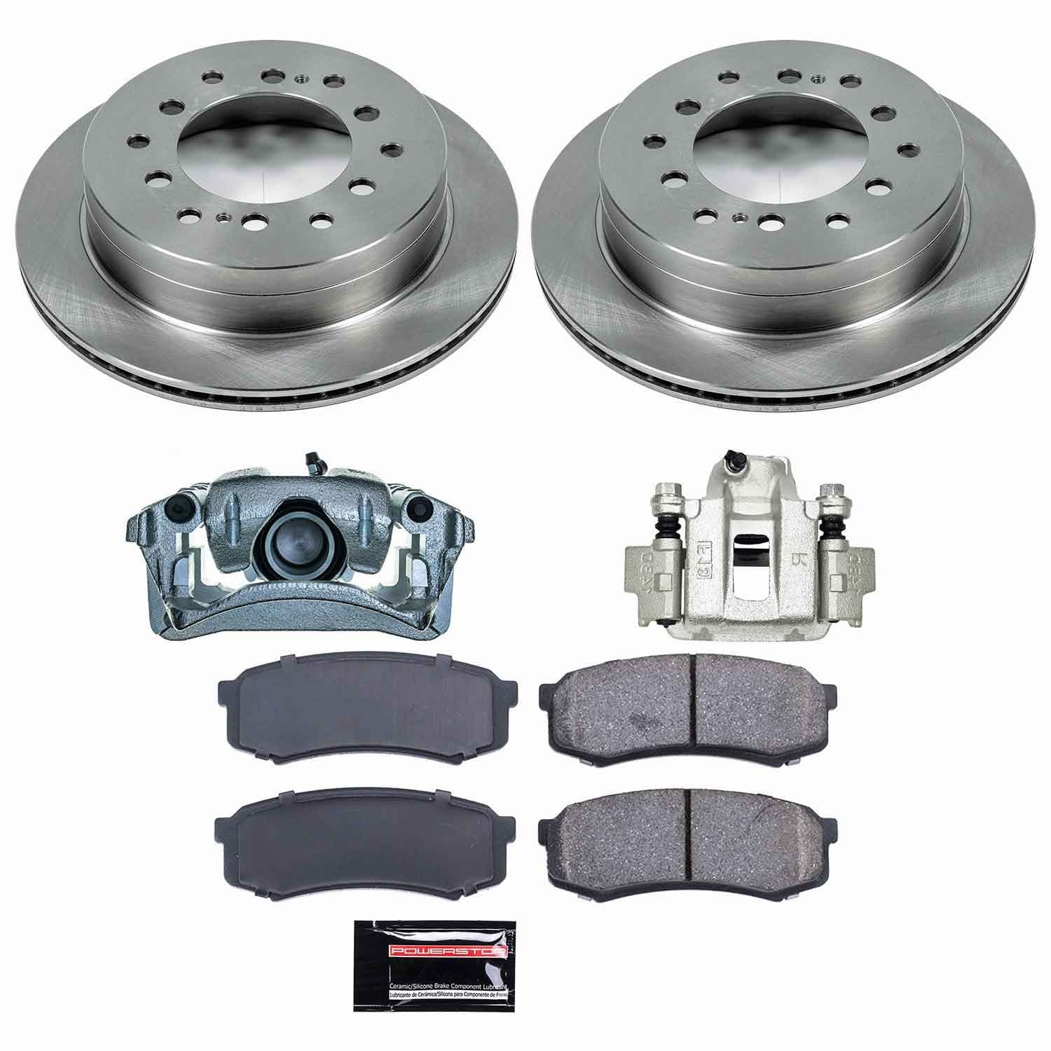 Power Stop - KCOE2405A - Rear - Disc Brake Pad/Caliper and Rotor Kit image 1
