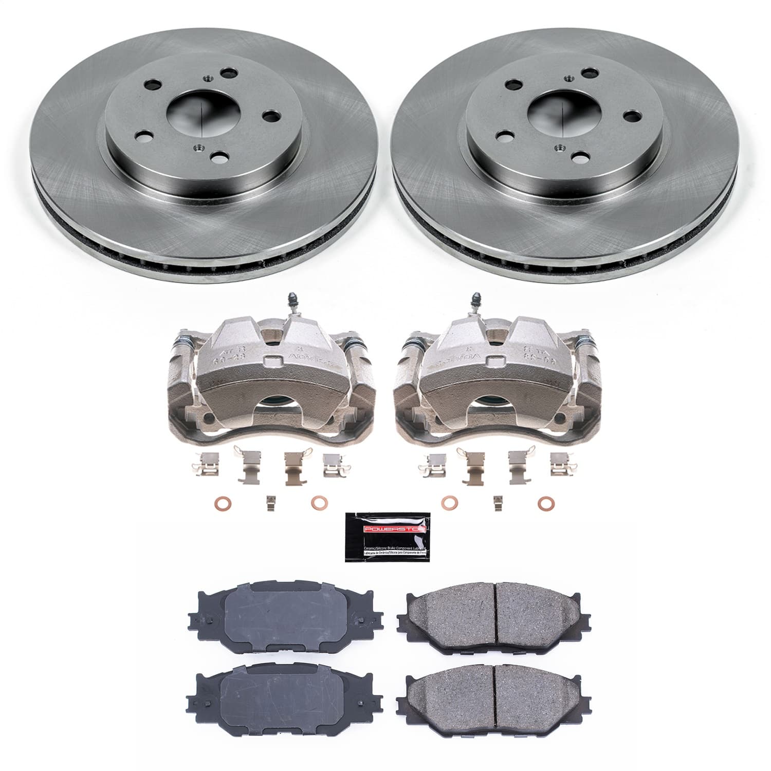 Power Stop - KCOE2406 - Front - Disc Brake Pad/Caliper and Rotor Kit image 1