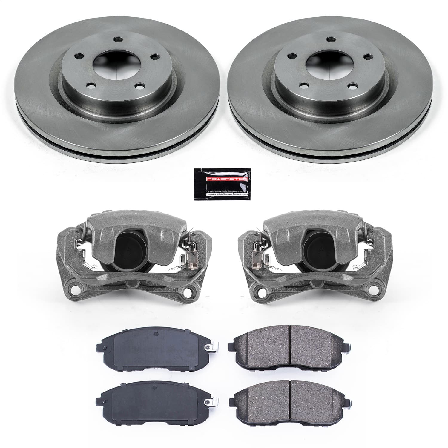 Power Stop - KCOE241 - Front - Disc Brake Pad/Caliper and Rotor Kit image 1