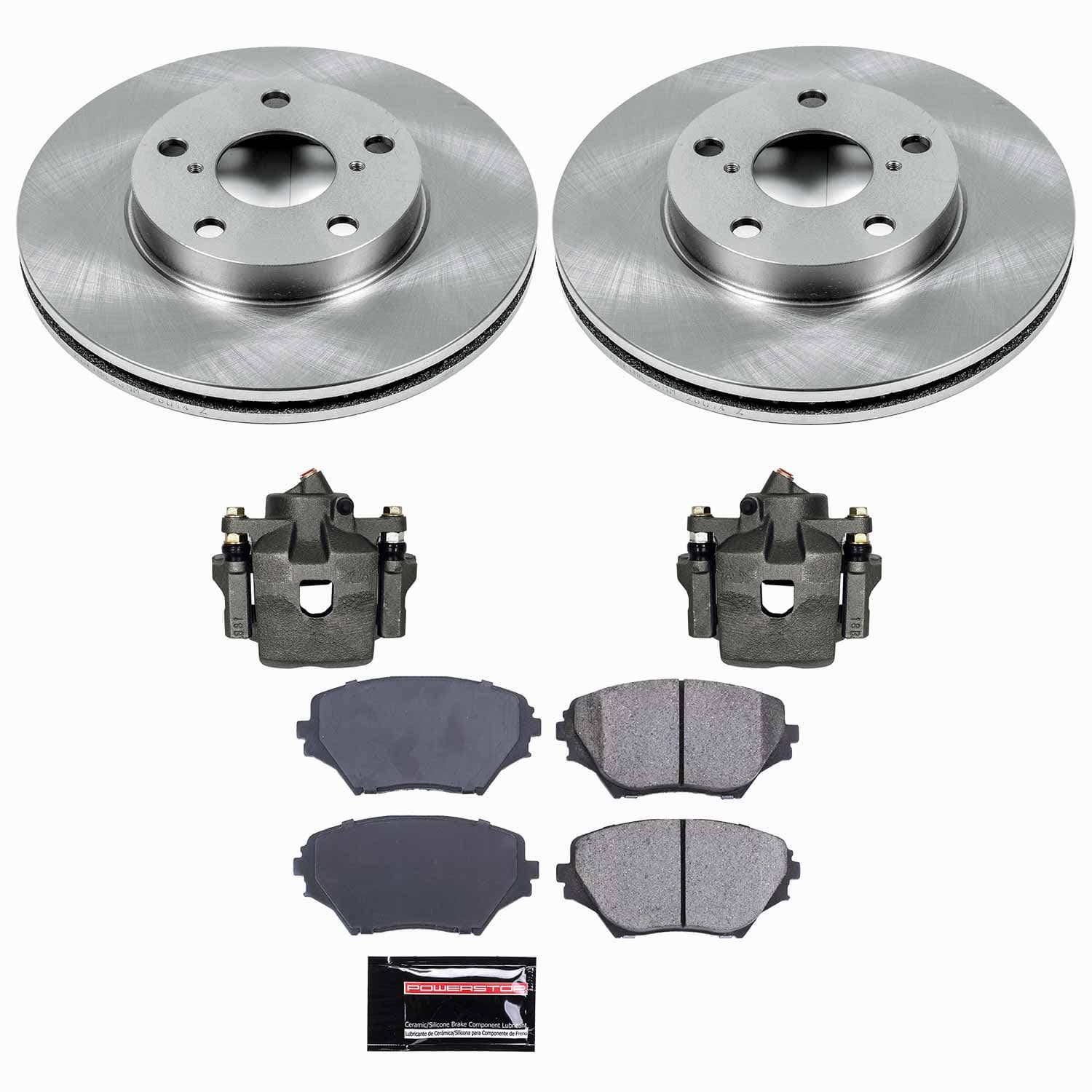 Power Stop - KCOE2419 - Front - Disc Brake Pad/Caliper and Rotor Kit image 1