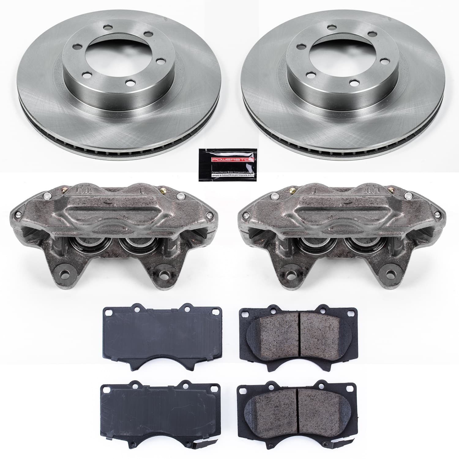 Power Stop - KCOE2421 - Front - Disc Brake Pad/Caliper and Rotor Kit image 1