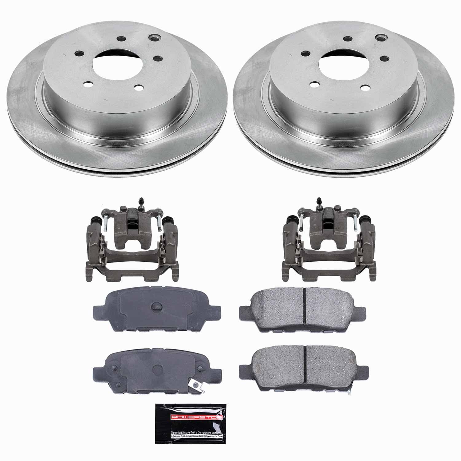 Power Stop - KCOE2427A - Rear - Disc Brake Pad/Caliper and Rotor Kit image 1