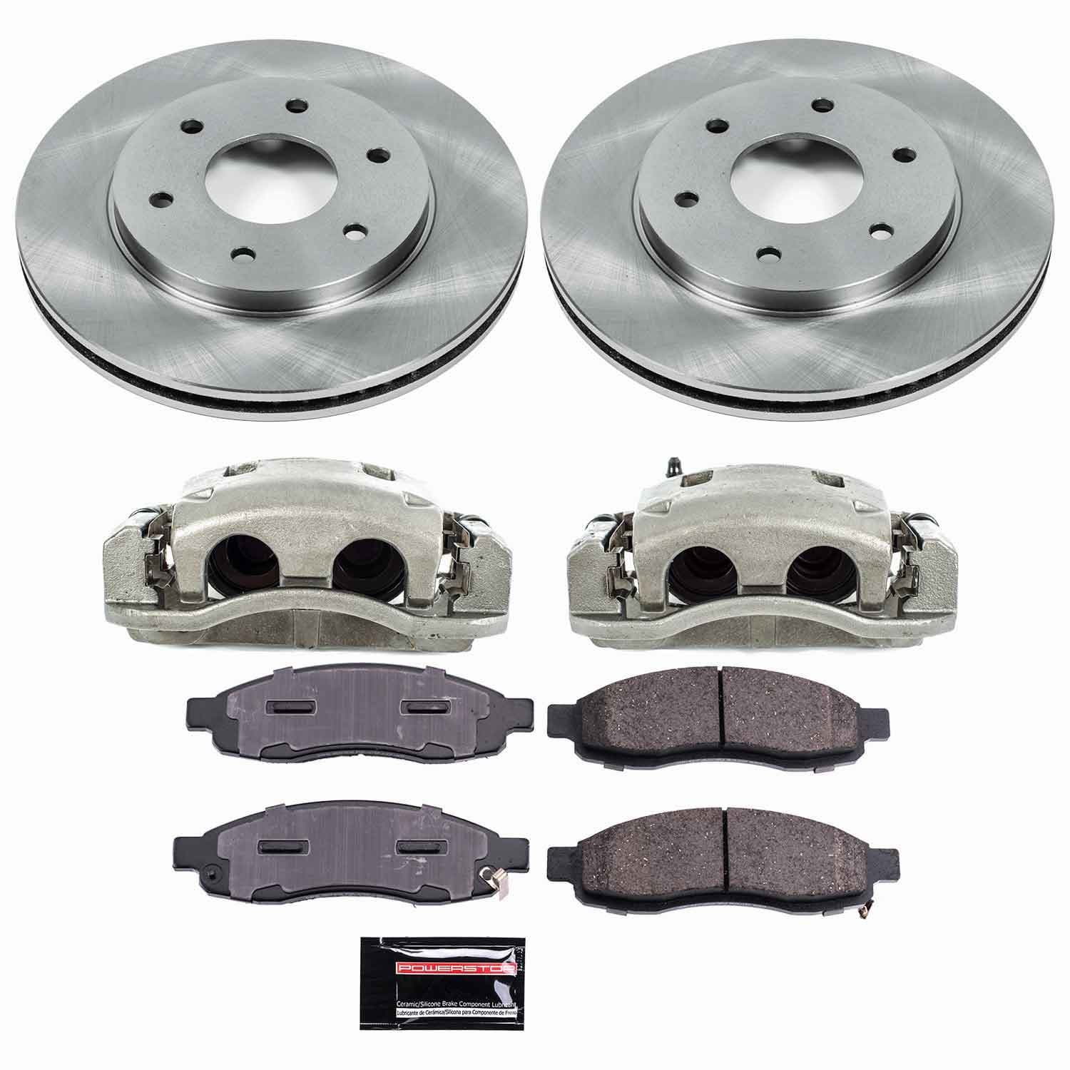 Power Stop - KCOE2442 - Front - Disc Brake Pad/Caliper and Rotor Kit image 1