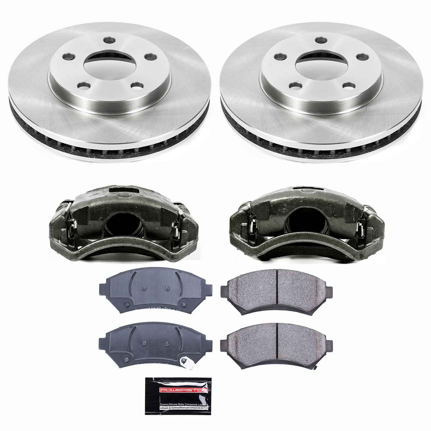 Power Stop - KCOE2553 - Front - Disc Brake Pad/Caliper and Rotor Kit image 1