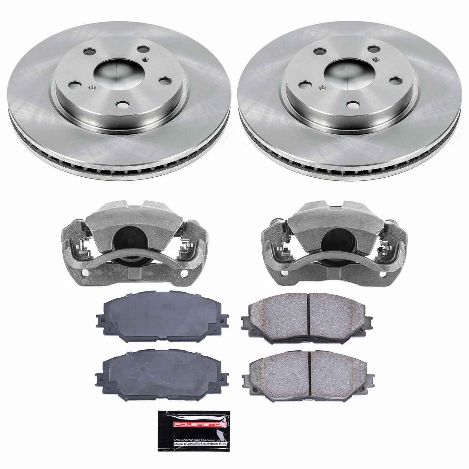 Power Stop - KCOE258A - Front - Disc Brake Pad/Caliper and Rotor Kit image 1