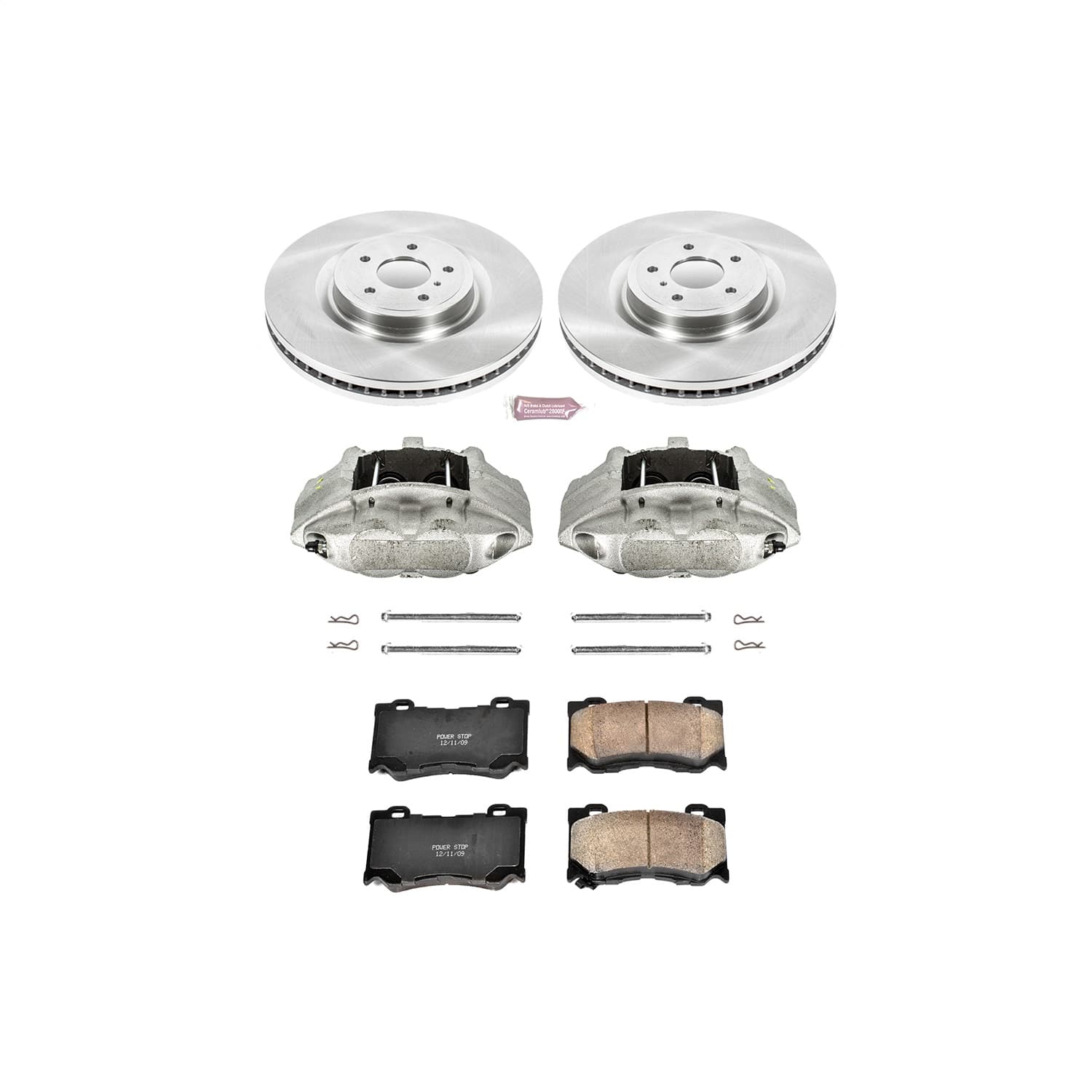 Power Stop - KCOE2915A - Front - Disc Brake Pad/Caliper and Rotor Kit image 1