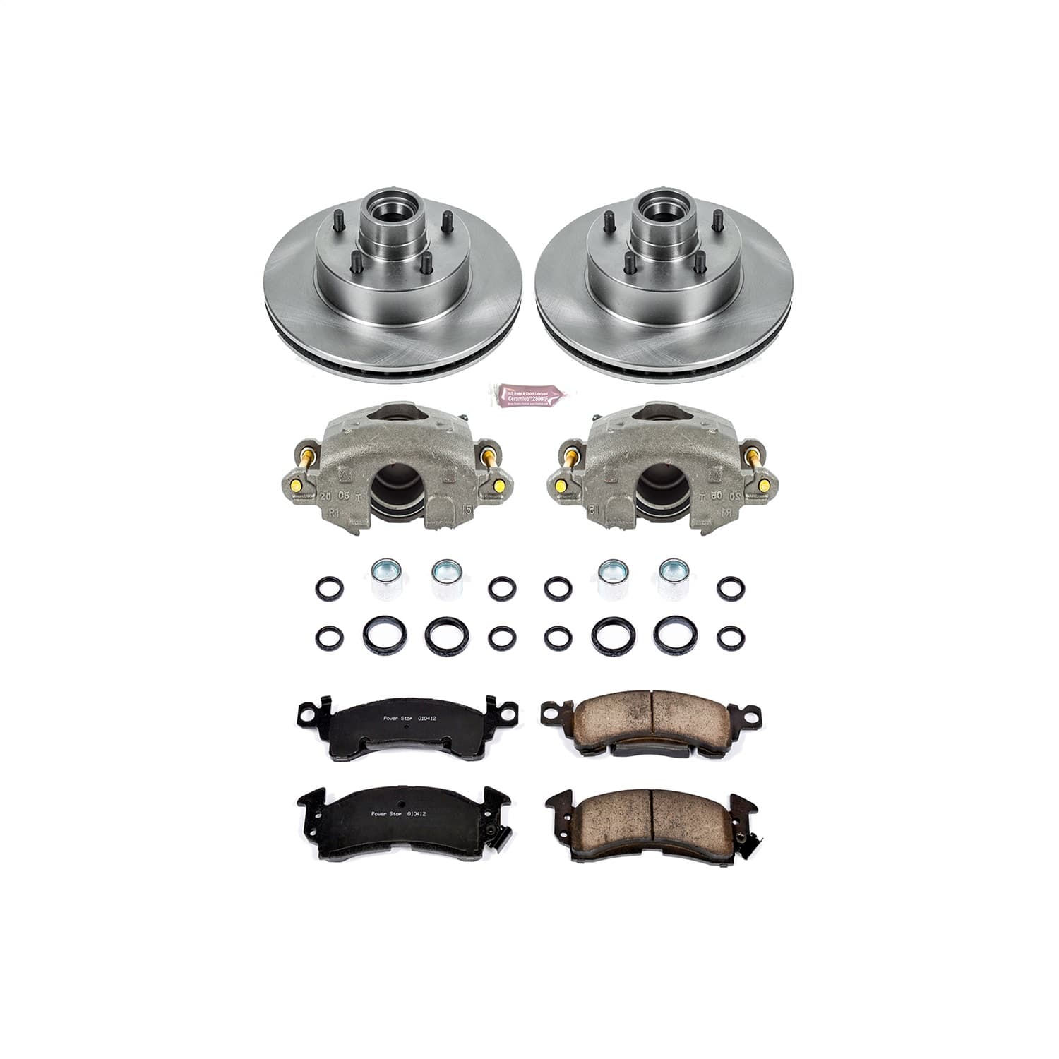 Power Stop - KCOE2936 - Front - Disc Brake Pad/Caliper and Rotor Kit image 1