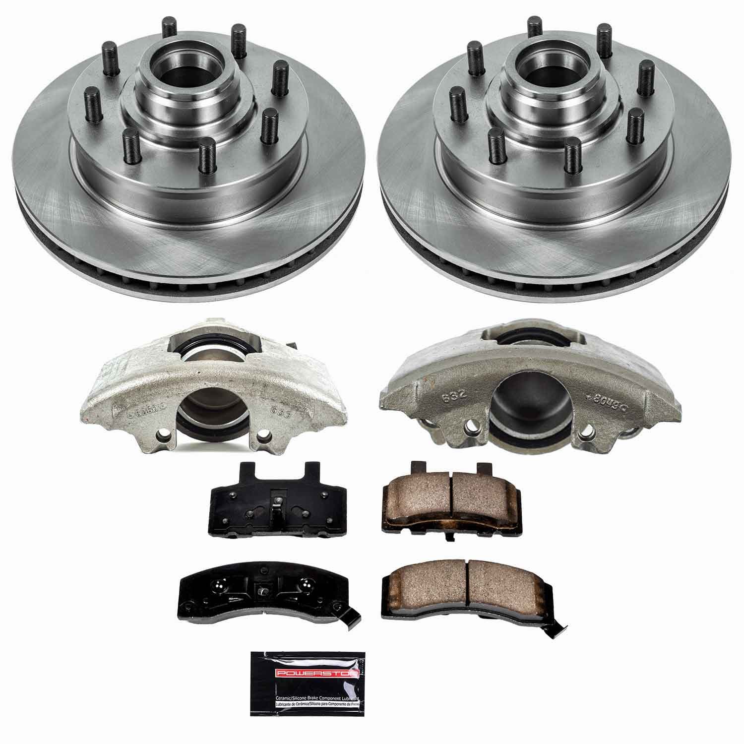 Power Stop - KCOE2947 - Front - Disc Brake Pad/Caliper and Rotor Kit image 1
