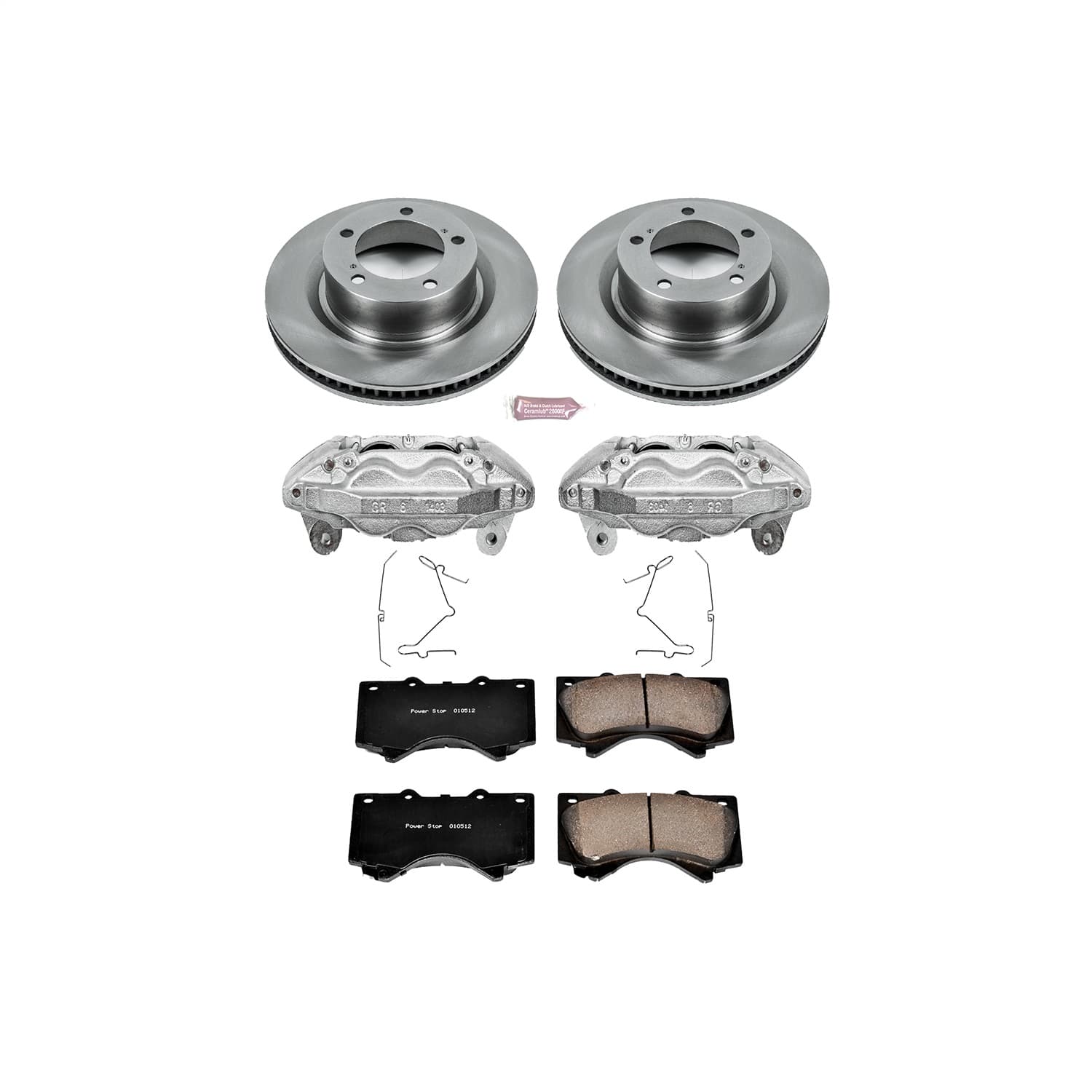 Power Stop - KCOE2952A - Front - Disc Brake Pad/Caliper and Rotor Kit image 1
