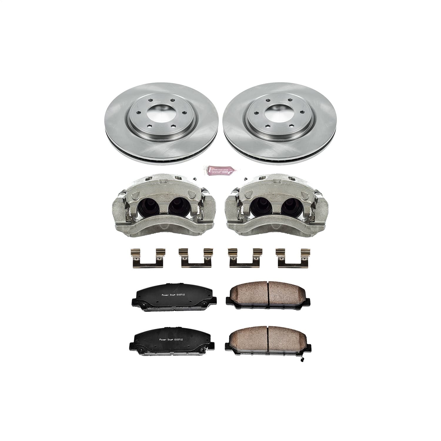 Power Stop - KCOE2961 - Front - Disc Brake Pad/Caliper and Rotor Kit image 1
