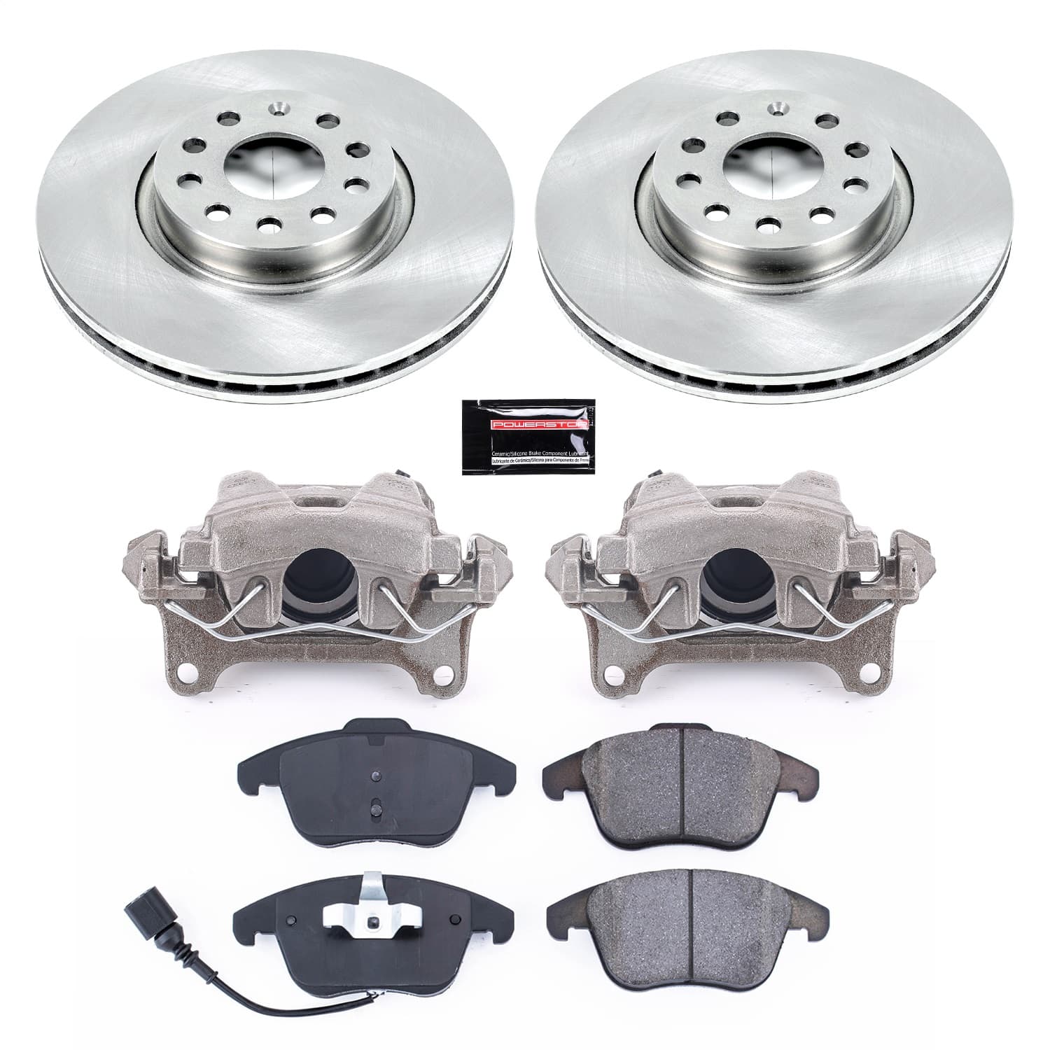 Power Stop - KCOE2963 - Front - Disc Brake Pad/Caliper and Rotor Kit image 1