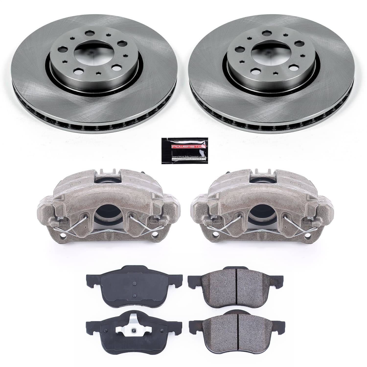 Power Stop - KCOE3004A - Front - Disc Brake Pad/Caliper and Rotor Kit image 1