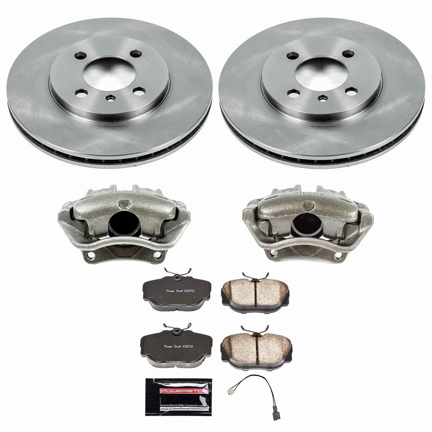 Power Stop - KCOE3008 - Front - Disc Brake Pad/Caliper and Rotor Kit image 1