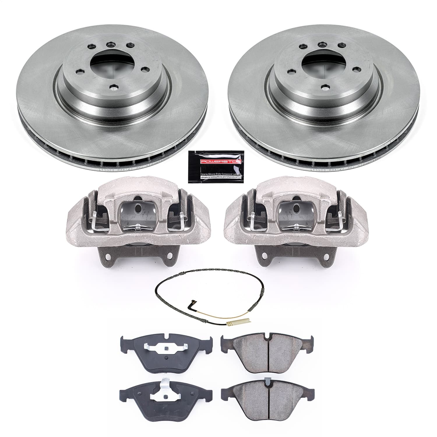 Power Stop - KCOE3015 - Front - Disc Brake Pad/Caliper and Rotor Kit image 1