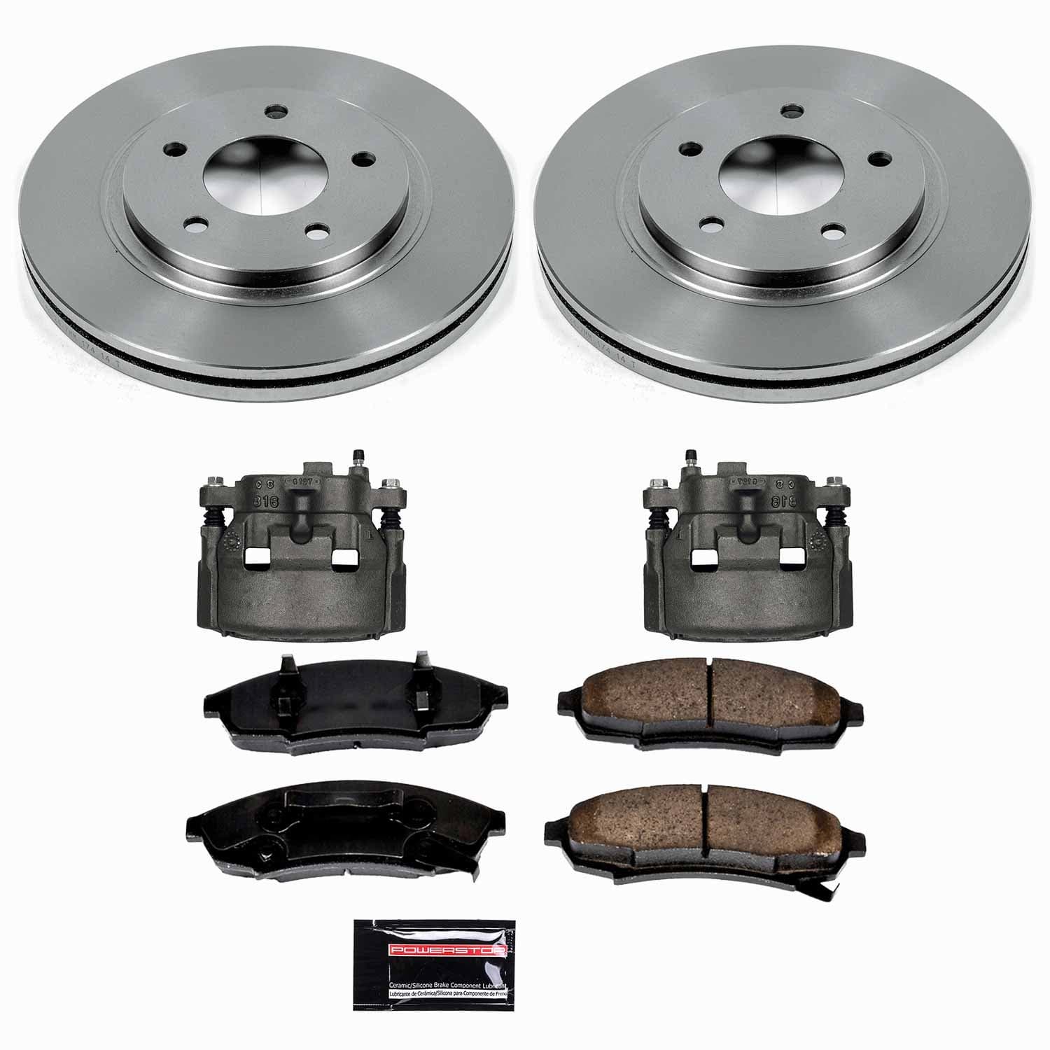Power Stop - KCOE3018 - Front - Disc Brake Pad/Caliper and Rotor Kit image 1