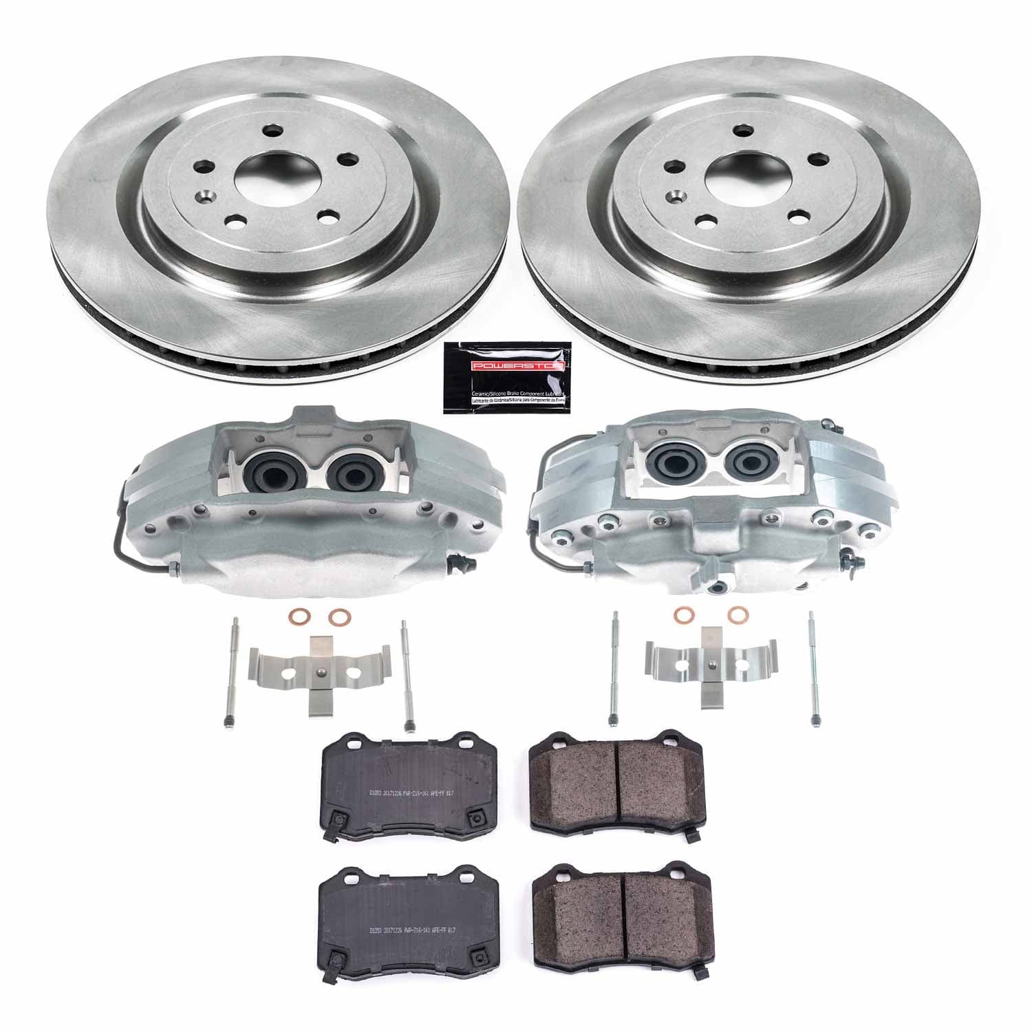 Power Stop - KCOE3019A - Rear - Disc Brake Pad/Caliper and Rotor Kit image 1