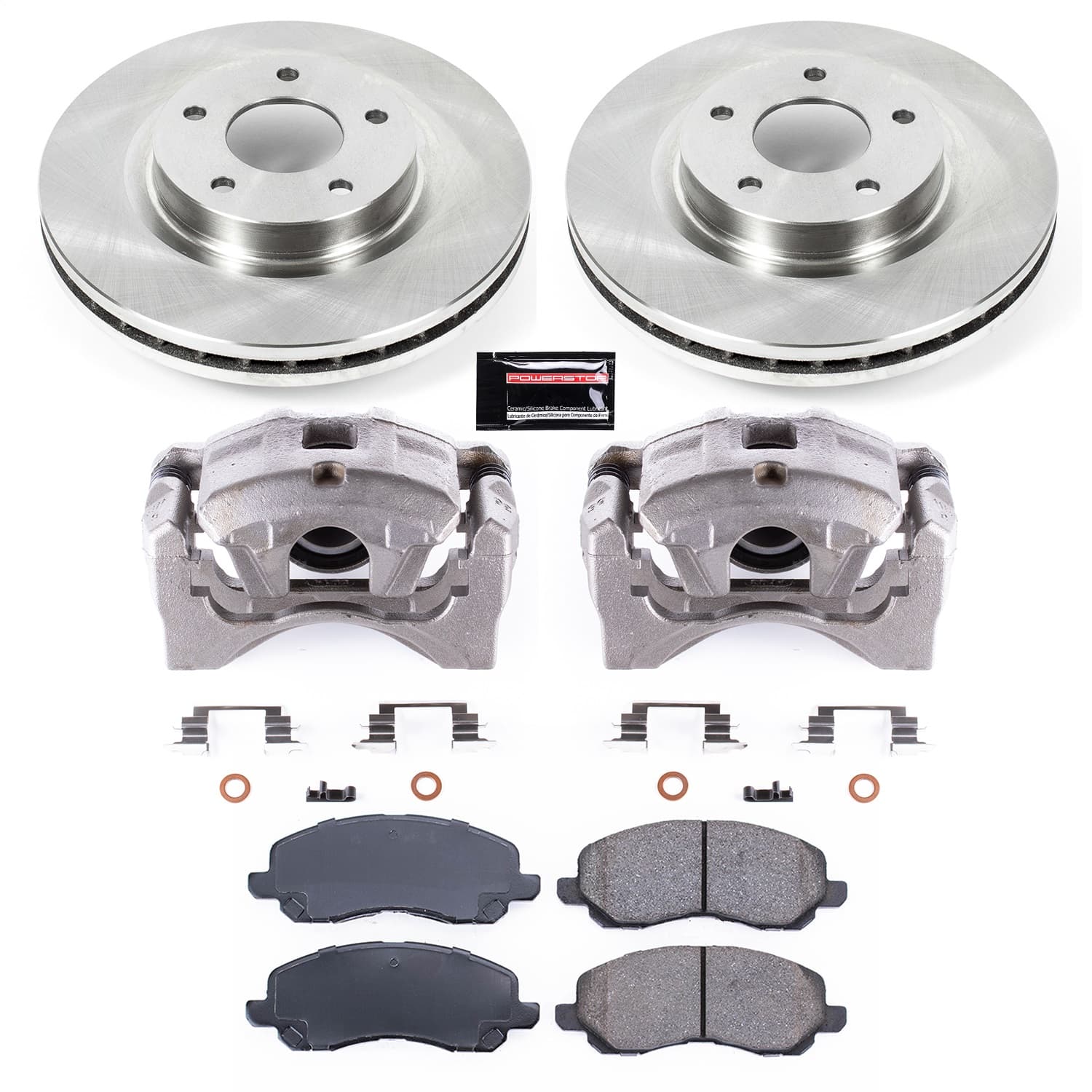 Power Stop - KCOE3032 - Front - Disc Brake Pad/Caliper and Rotor Kit image 1