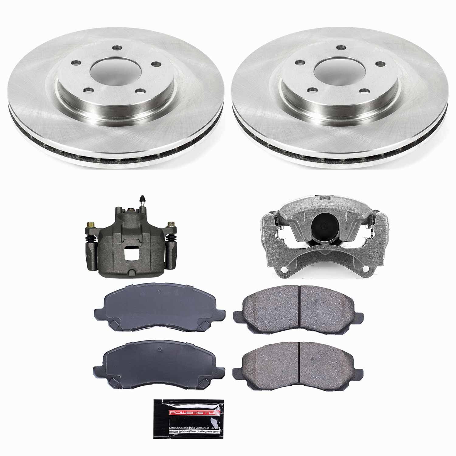 Power Stop - KCOE3032A - Front - Disc Brake Pad/Caliper and Rotor Kit image 1