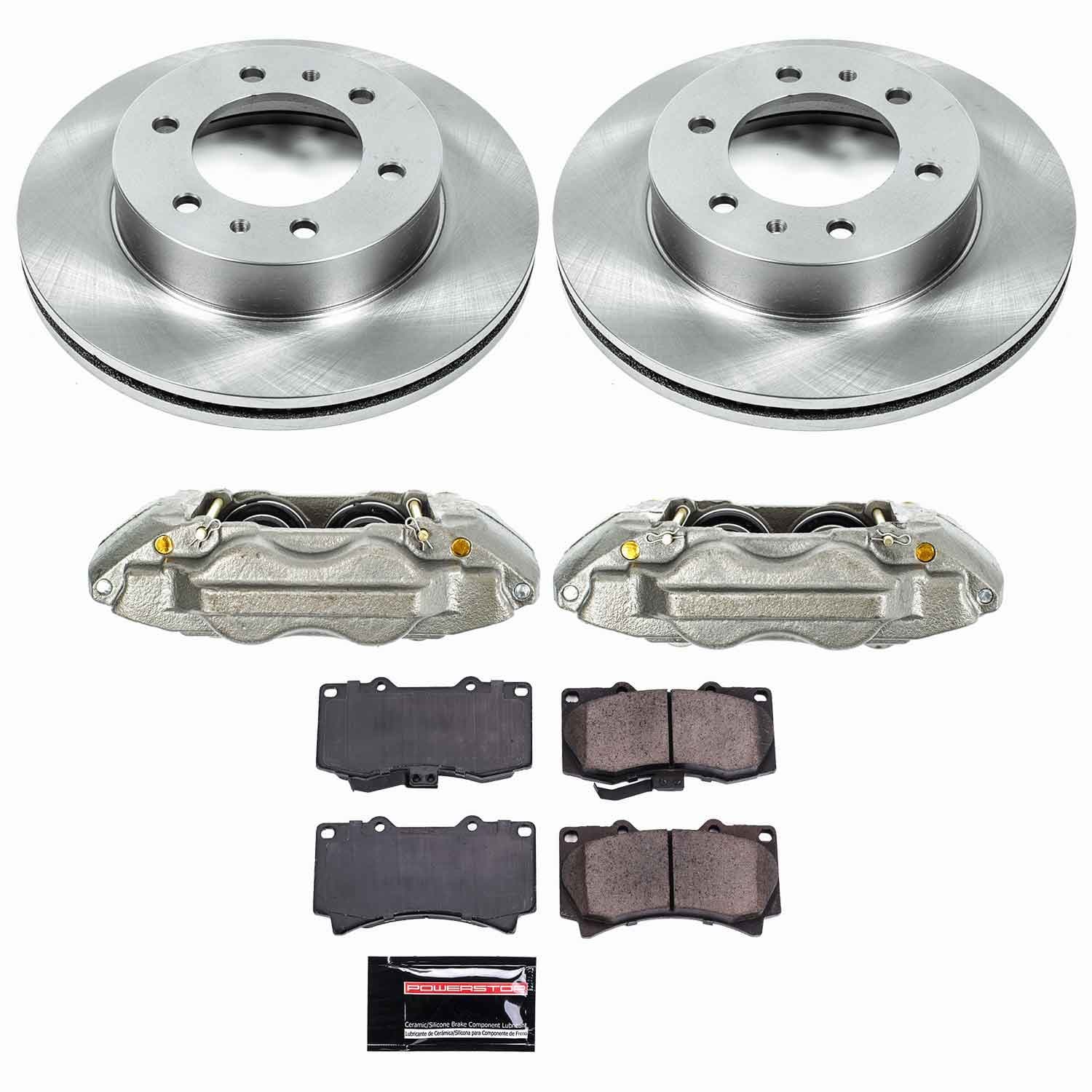 Power Stop - KCOE3035 - Front - Disc Brake Pad/Caliper and Rotor Kit image 1