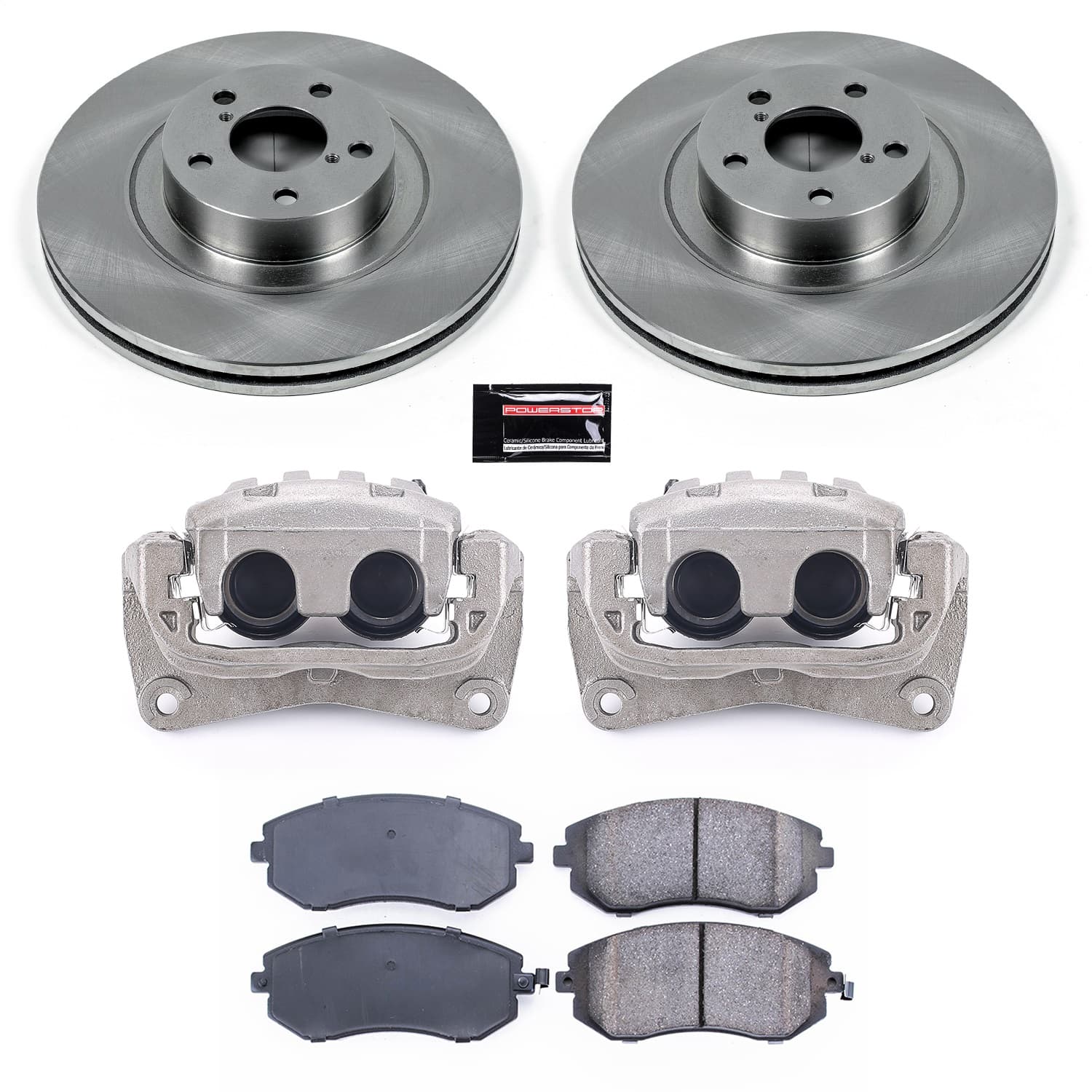 Power Stop - KCOE3038A - Front - Disc Brake Pad/Caliper and Rotor Kit image 1