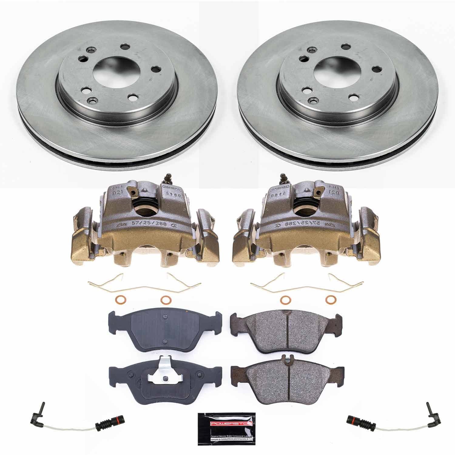 Power Stop - KCOE3047 - Front - Disc Brake Pad/Caliper and Rotor Kit image 1
