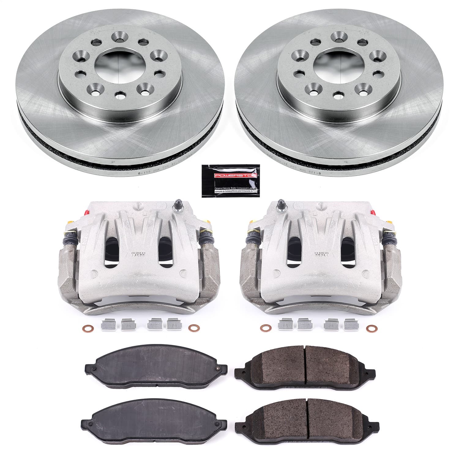 Power Stop - KCOE3051 - Front - Disc Brake Pad/Caliper and Rotor Kit image 1
