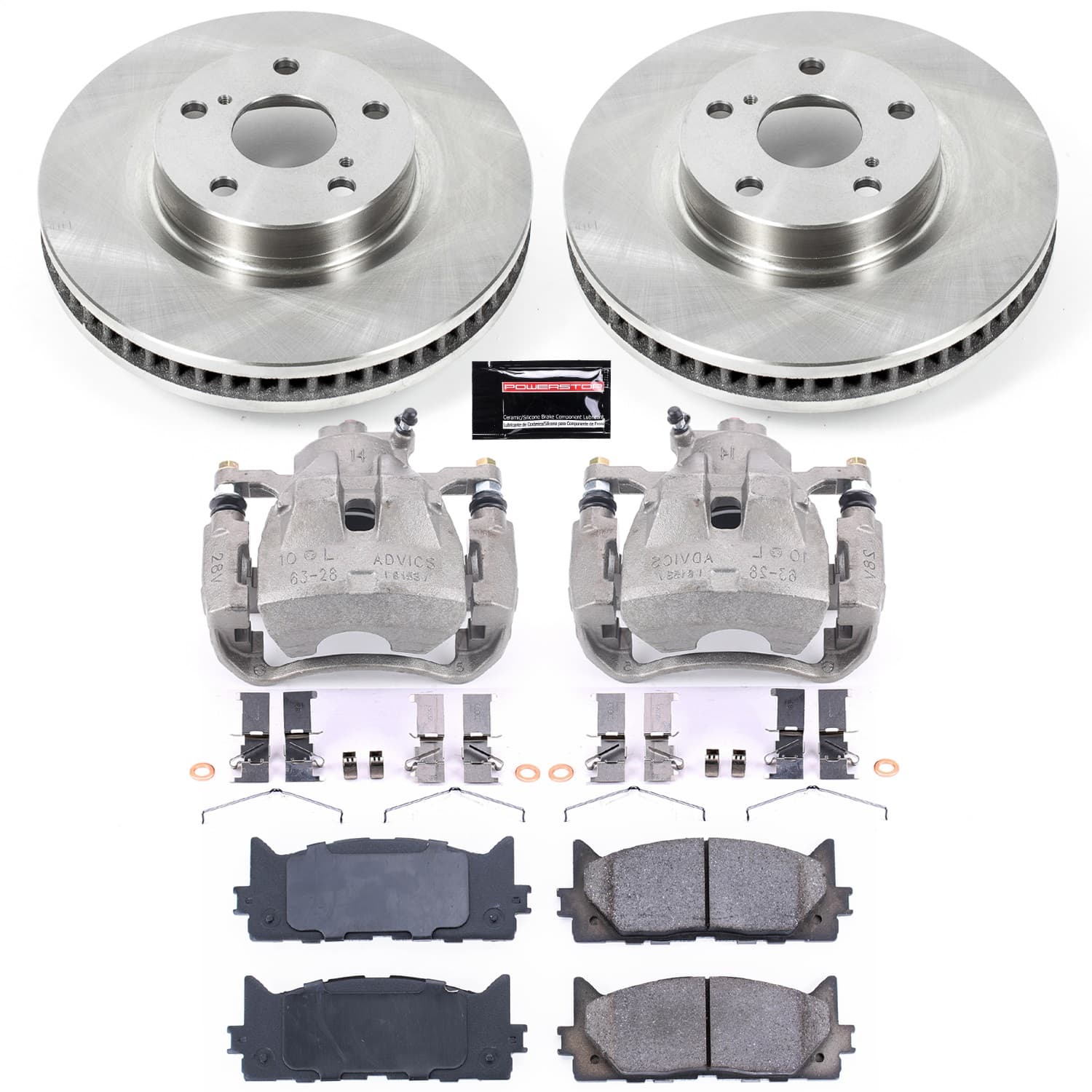 Power Stop - KCOE3053 - Front - Disc Brake Pad/Caliper and Rotor Kit image 1