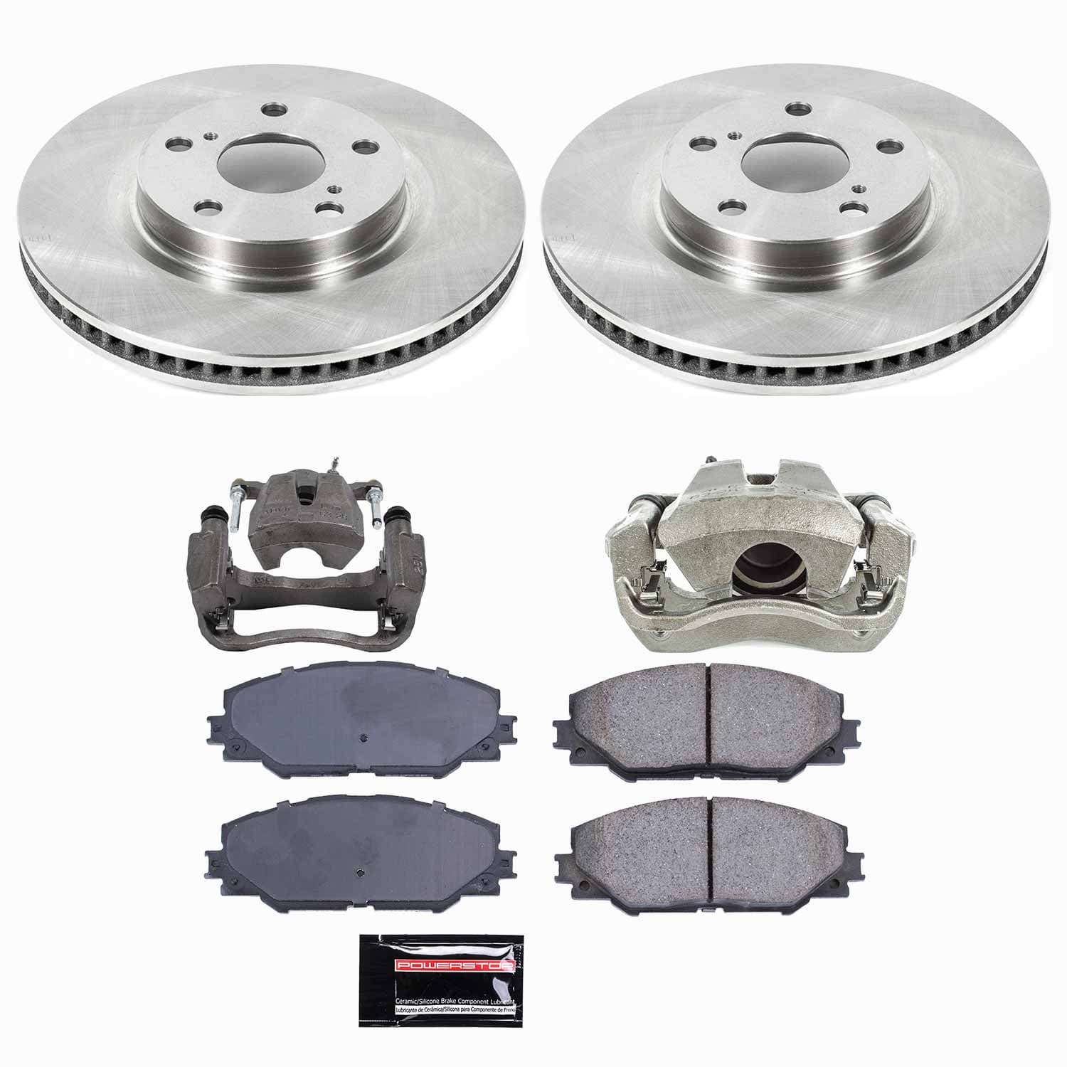 Power Stop - KCOE3054 - Front - Disc Brake Pad/Caliper and Rotor Kit image 1