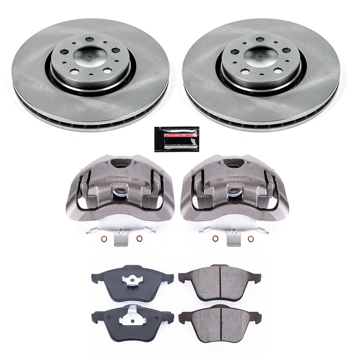 Power Stop - KCOE3063 - Front - Disc Brake Pad/Caliper and Rotor Kit image 1