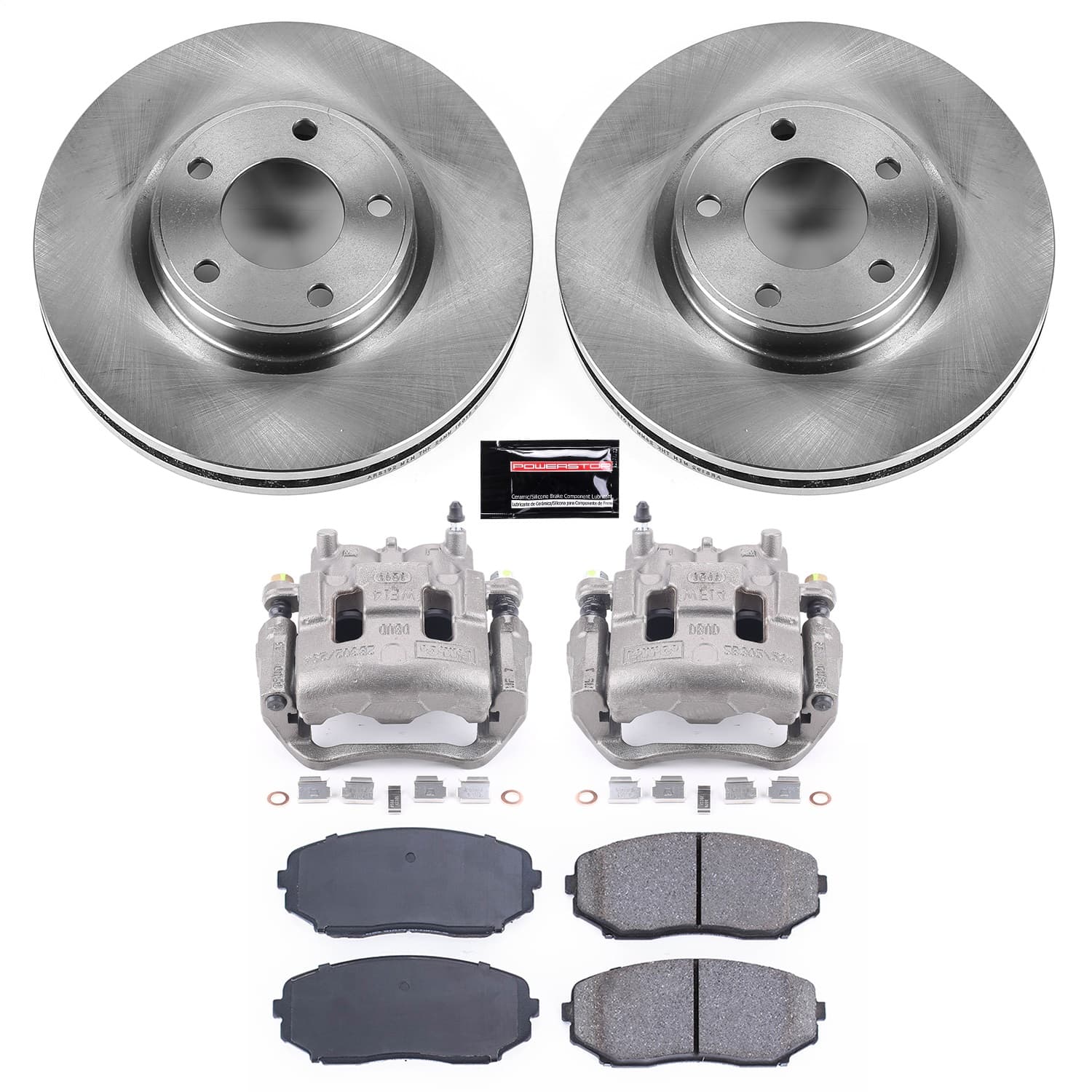 Power Stop - KCOE3071 - Front - Disc Brake Pad/Caliper and Rotor Kit image 1