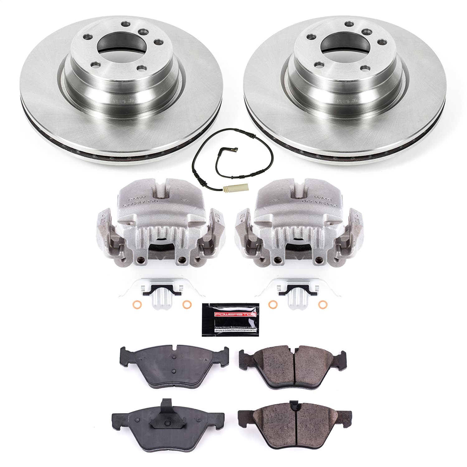 Power Stop - KCOE3077 - Front - Disc Brake Pad/Caliper and Rotor Kit image 1