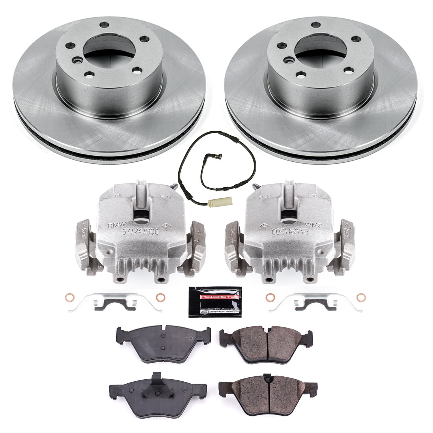 Power Stop - KCOE3087 - Front - Disc Brake Pad/Caliper and Rotor Kit image 1