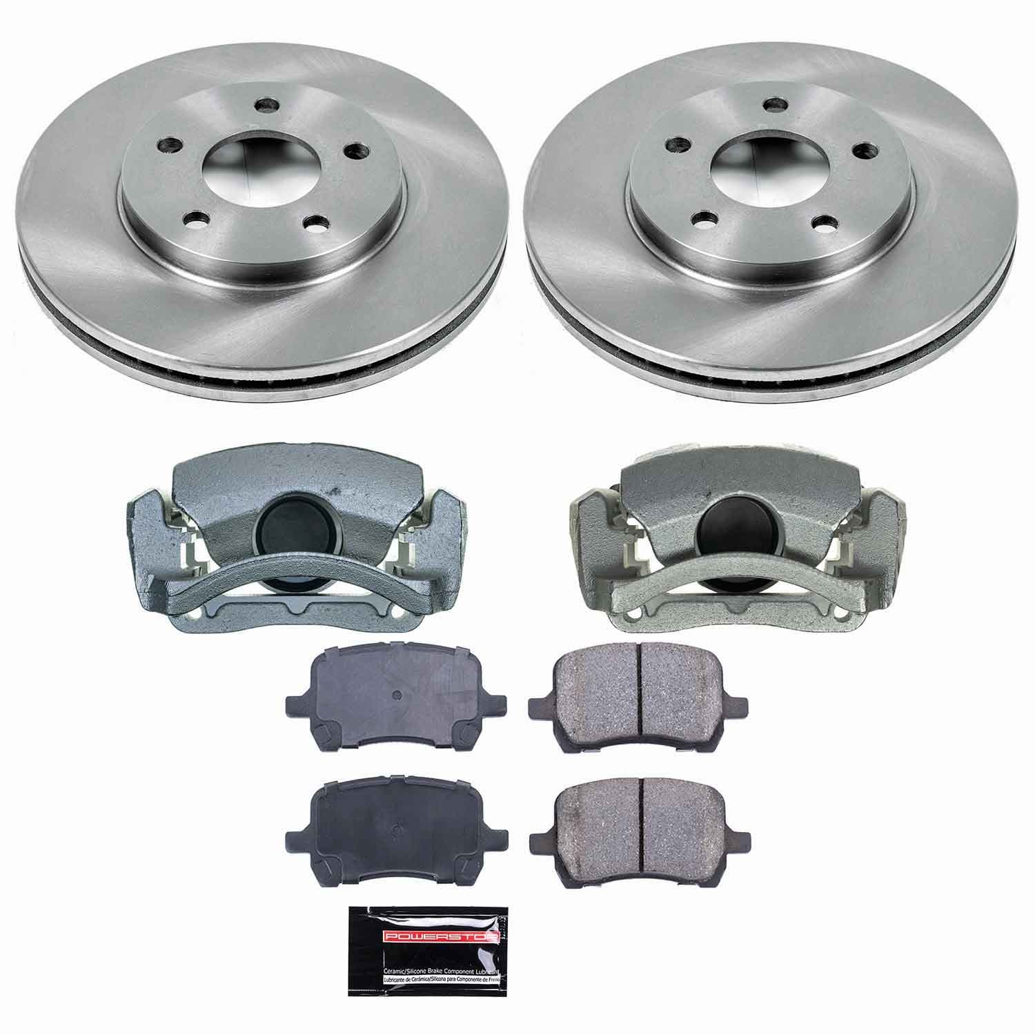 Power Stop - KCOE3116 - Front - Disc Brake Pad/Caliper and Rotor Kit image 1