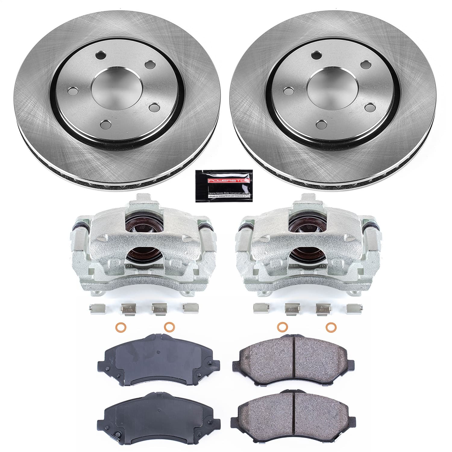 Power Stop - KCOE3118A - Front - Disc Brake Pad/Caliper and Rotor Kit image 1