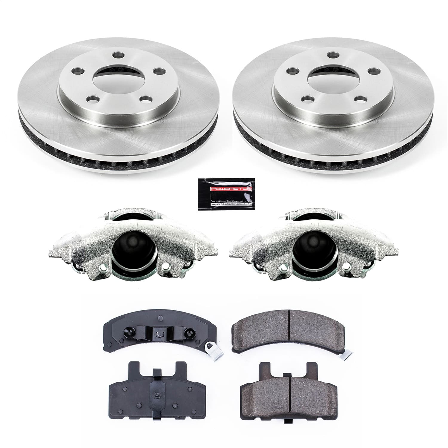 Power Stop - KCOE3132 - Front - Disc Brake Pad/Caliper and Rotor Kit image 1