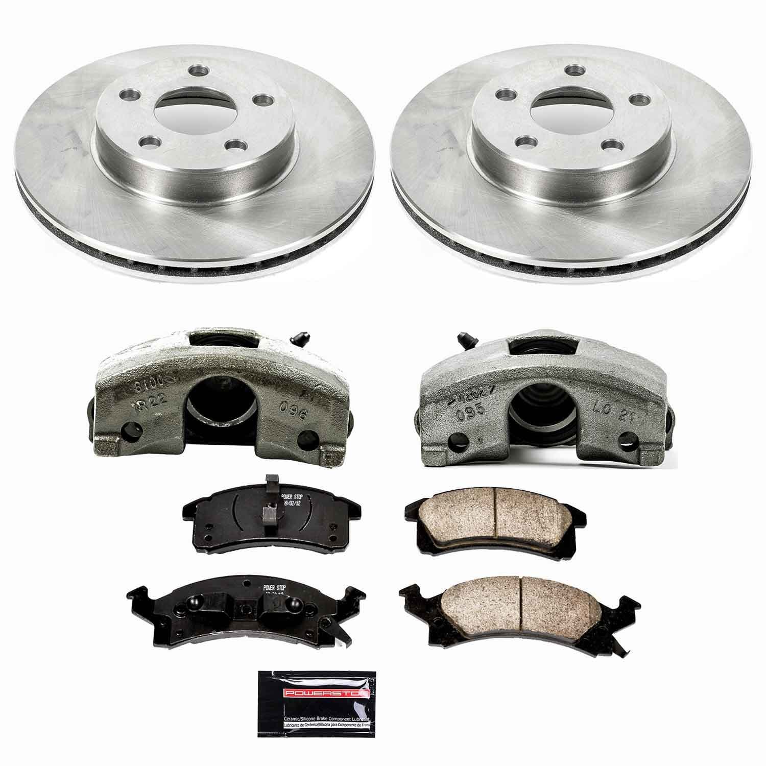 Power Stop - KCOE3156 - Front - Disc Brake Pad/Caliper and Rotor Kit image 1