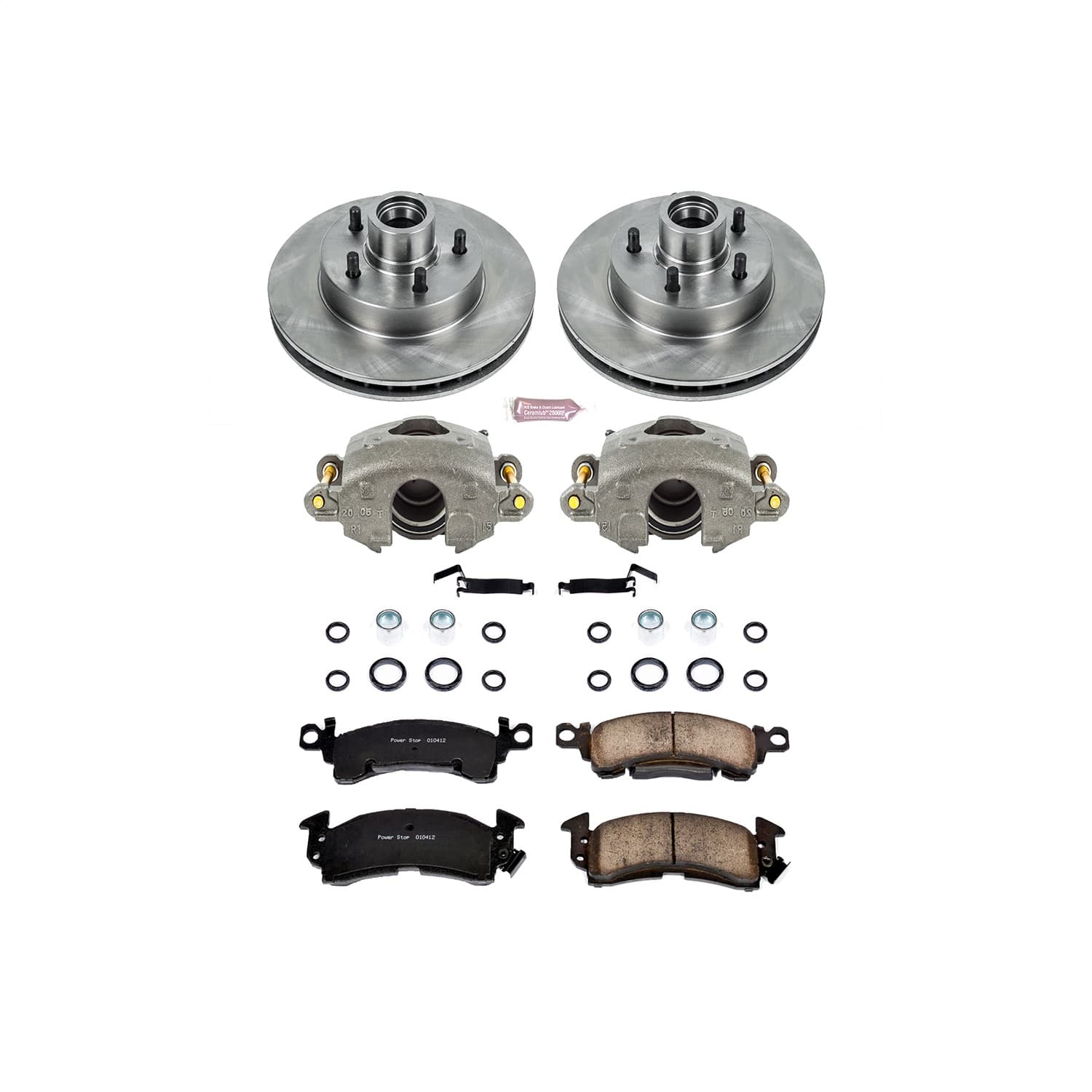 Power Stop - KCOE4539 - Front - Disc Brake Pad/Caliper and Rotor Kit image 1