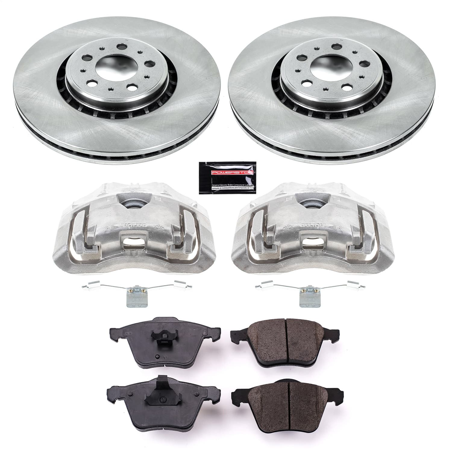 Power Stop - KCOE4552 - Front - Disc Brake Pad/Caliper and Rotor Kit image 1
