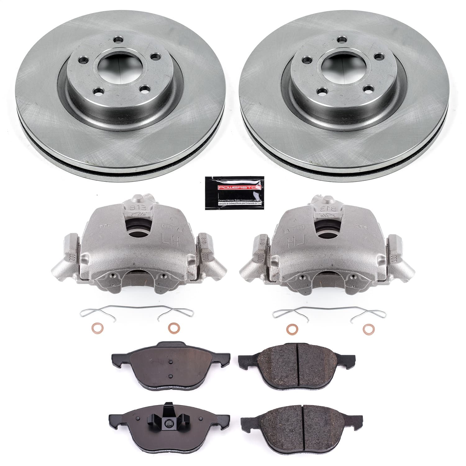 Power Stop - KCOE4575B - Front - Disc Brake Pad/Caliper and Rotor Kit image 1