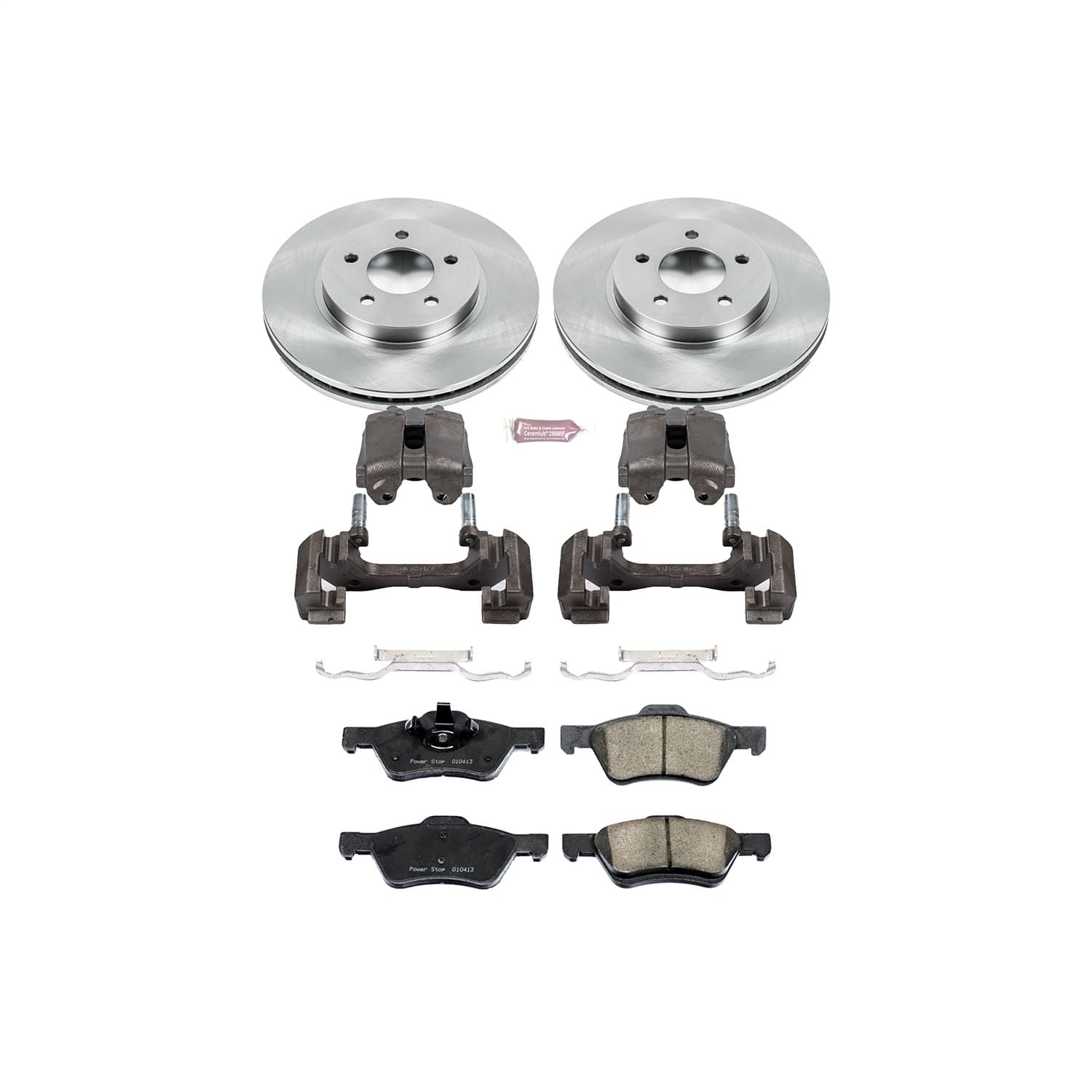 Power Stop - KCOE4581 - Front - Disc Brake Pad/Caliper and Rotor Kit image 1