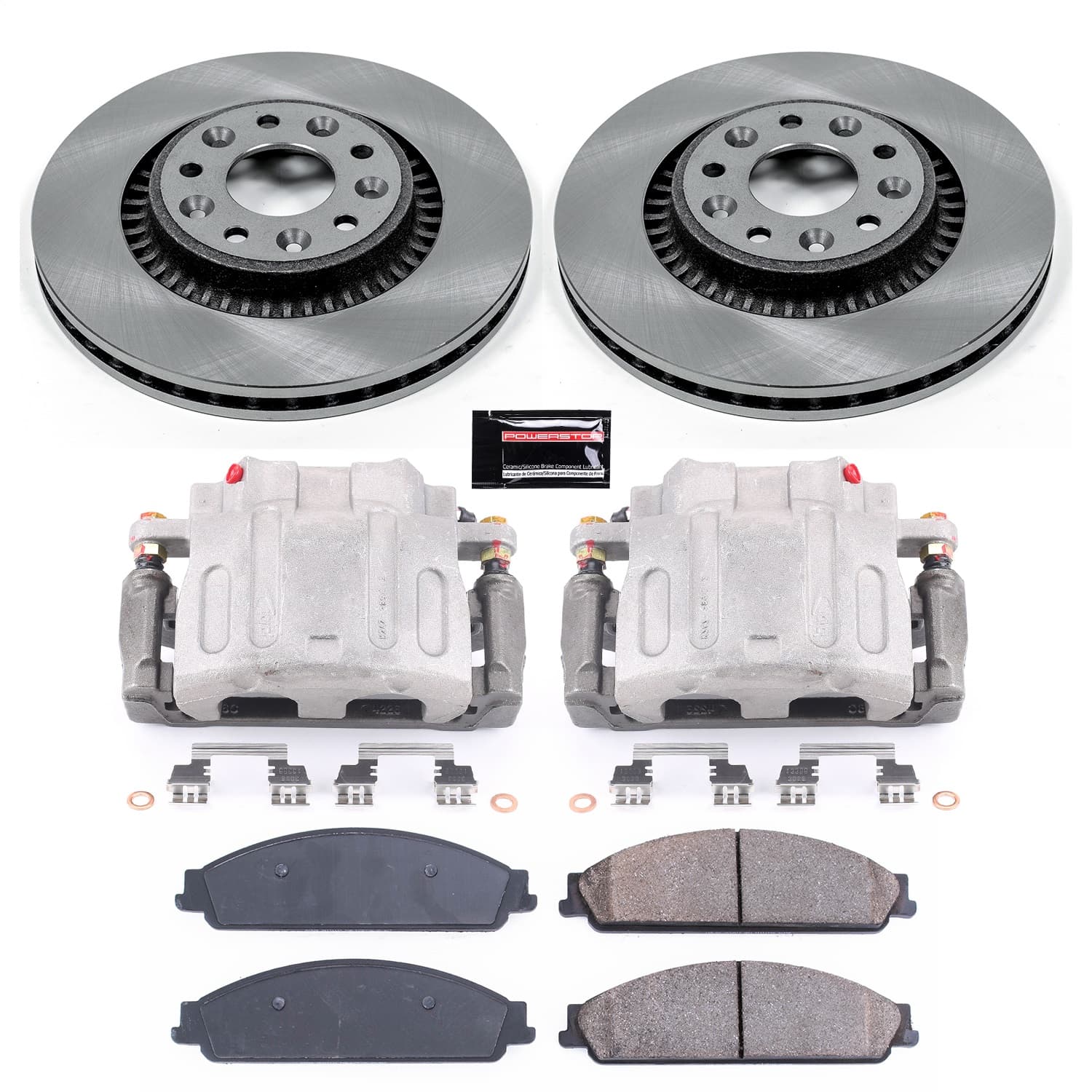 Power Stop - KCOE4599 - Front - Disc Brake Pad/Caliper and Rotor Kit image 1